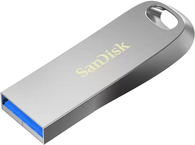 SANDISK USB-Stick "Ultra Luxe 128GB, USB 3.1", 128GB GB, silber, USB-Sticks