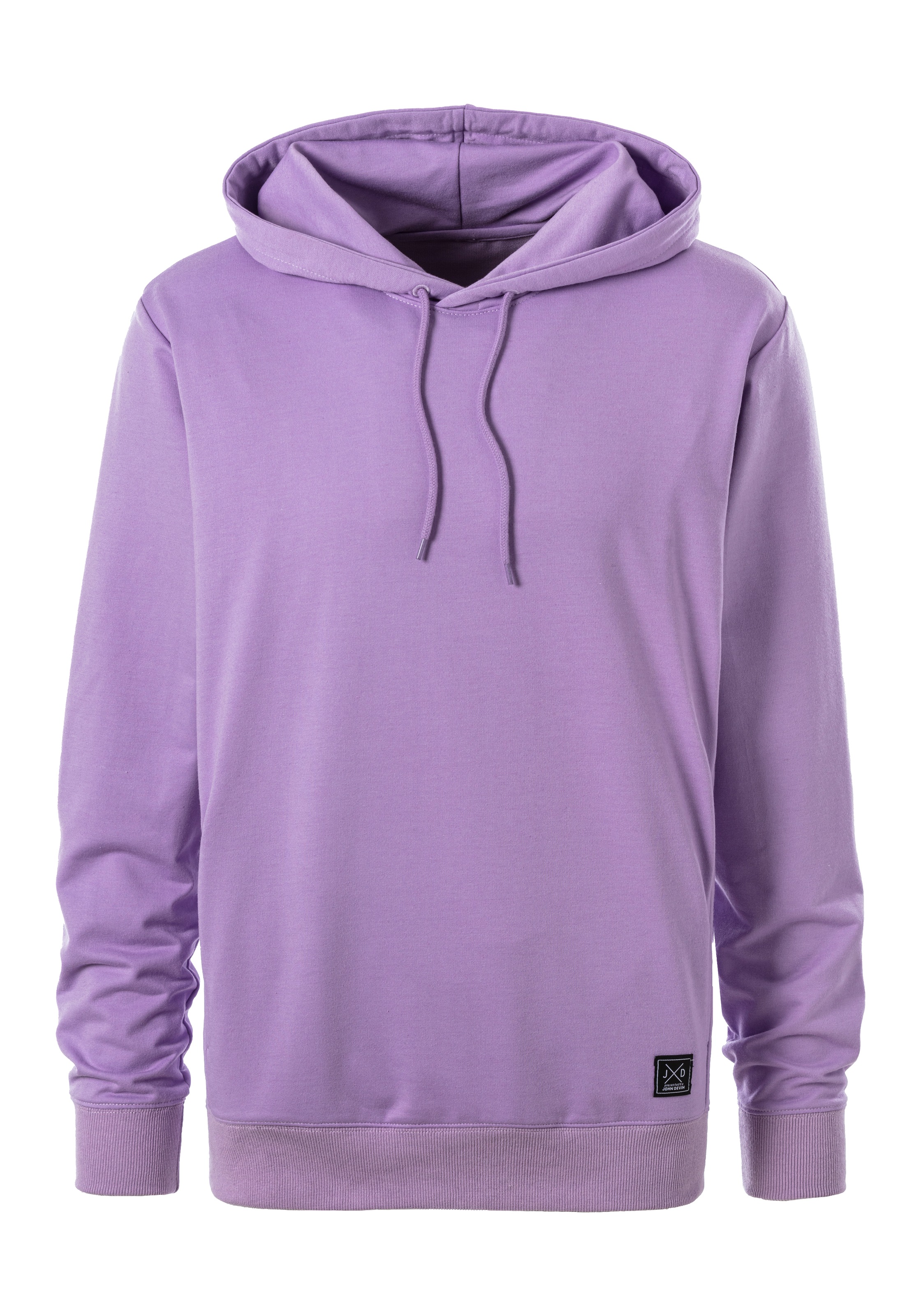 John Devin Hoodie, Langarm, Sweatshirt mit Rundhals und Kapuze, Baumwollmis günstig online kaufen