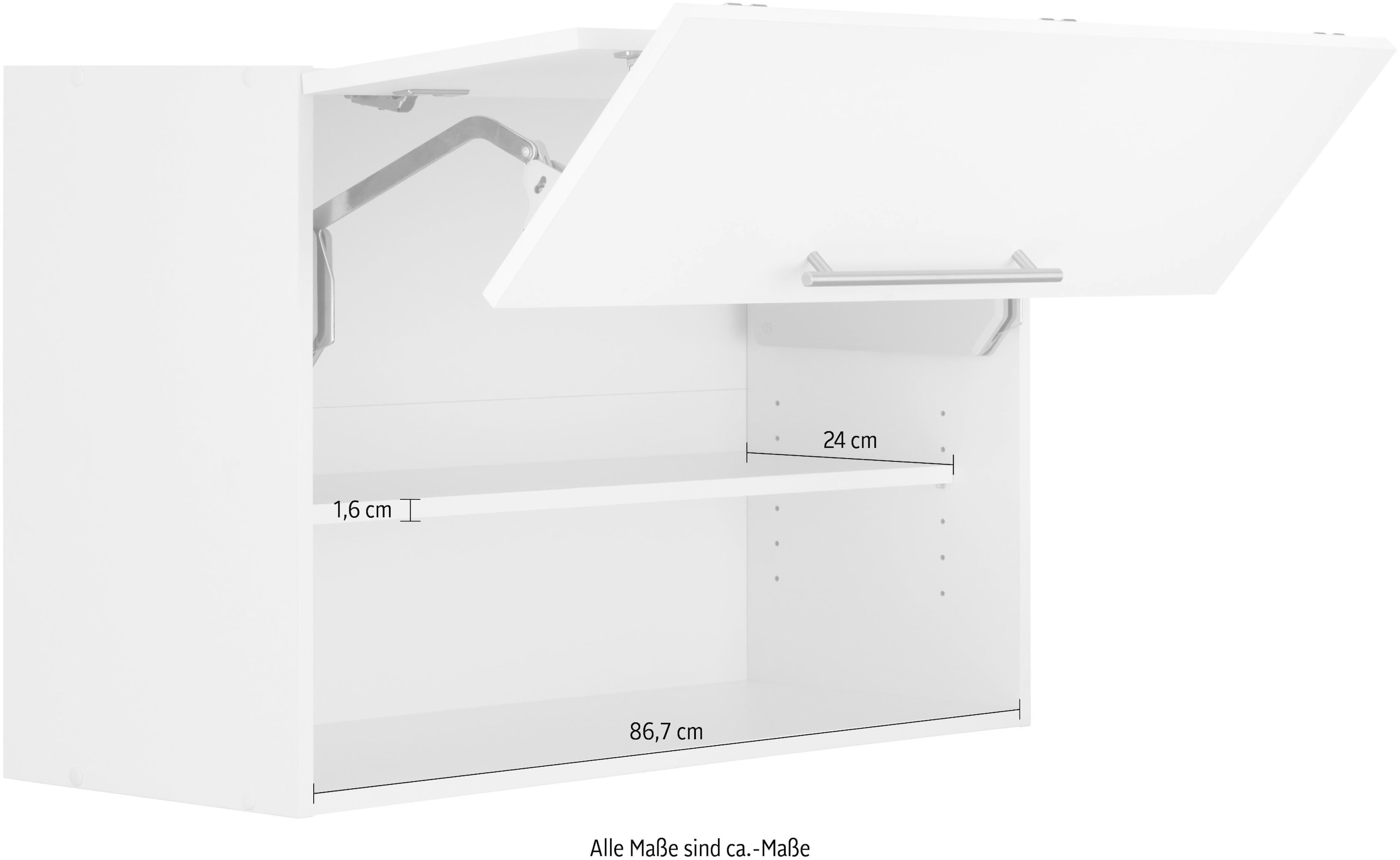 wiho Küchen Faltlifthängeschrank »Unna« 90 cm breit, mit Soft Close Funktion