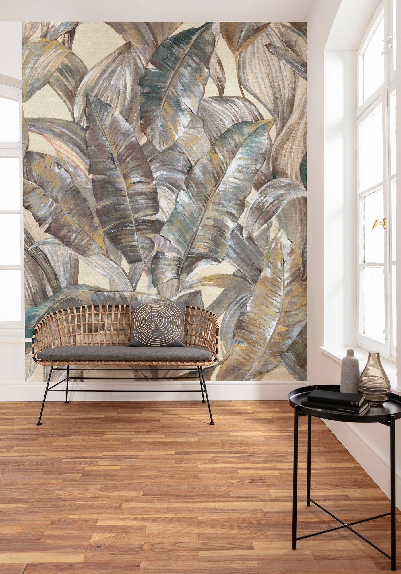 Komar Vliestapete »Digitaldruck Vlies - Graceful Gold - Größe 200 x 250 cm«, bedruckt, Wohnzimmer, Schlafzimmer