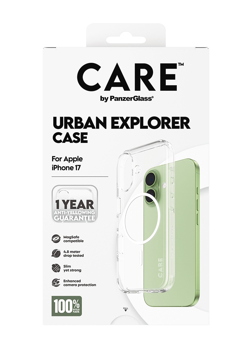CARE by PanzerGlass Handyhülle »Urban Explorer Case für Apple iPhone 17« Apple iPhone 17 Backcover, Schutzhülle, Handyschutzhülle, Case, Schutzcase, stoßfest