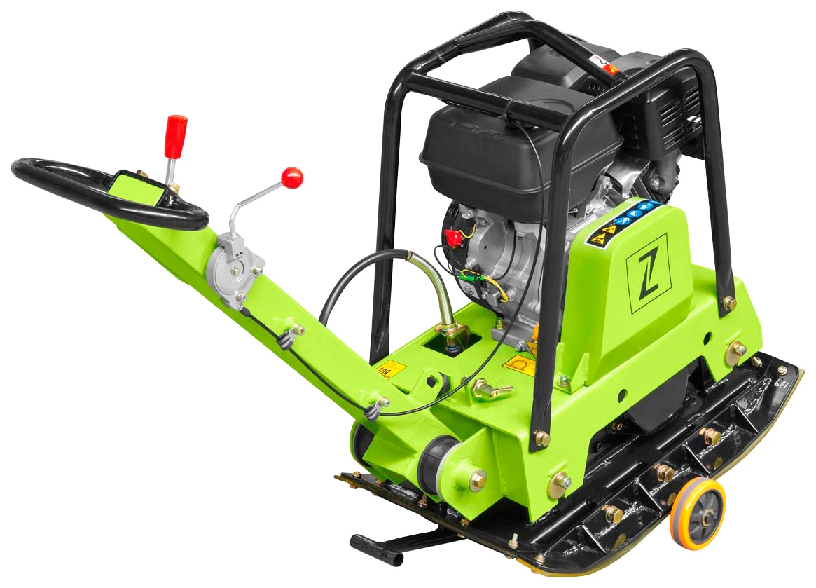 ZIPPER Rüttelplatte "ZI-RPE160C", Platte B/L: 48cm x 64cm, grün, Rüttelplatten