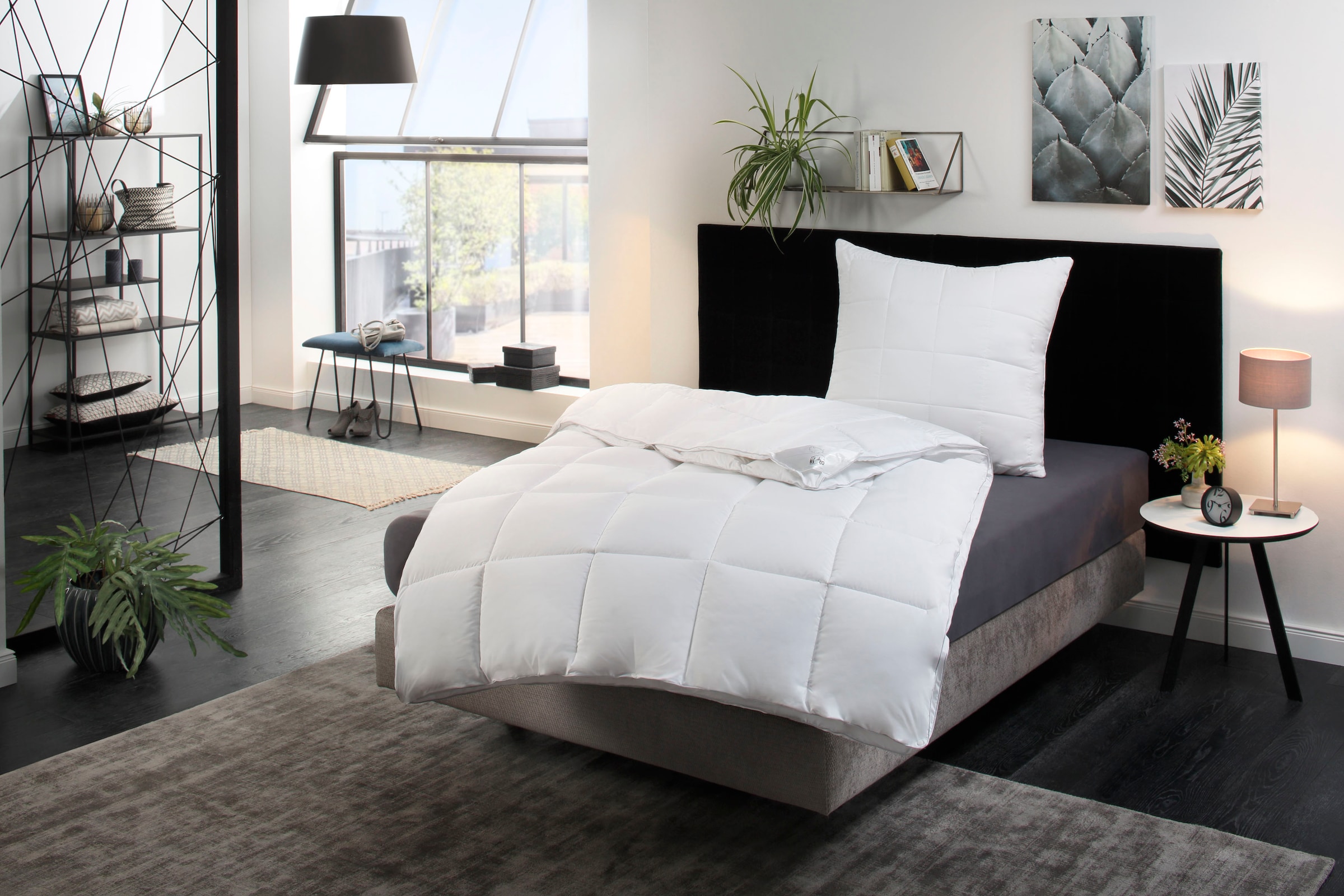 RIBECO Kunstfaserbettdecke "Isabel" 4-Jahreszeiten 1 Stk. tlg. Luxus Daunen günstig online kaufen