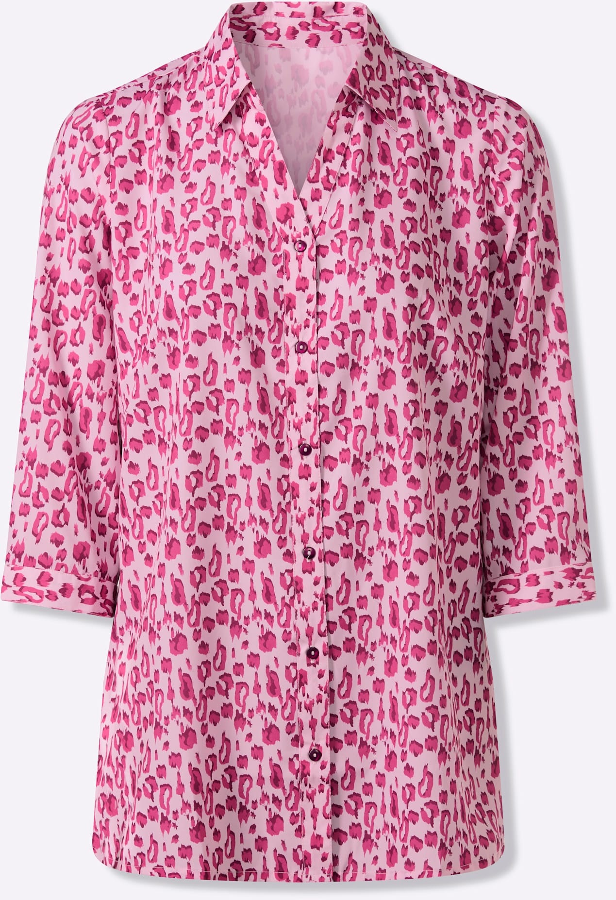 Classic Basics Women Long Blouse Pink-Magenta 48 2