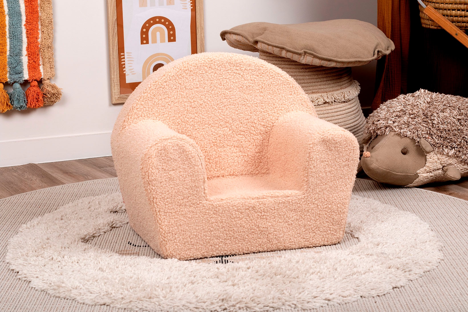 Knorrtoys® Sessel »Soft plush beige«, für Kinder; Made in Europe