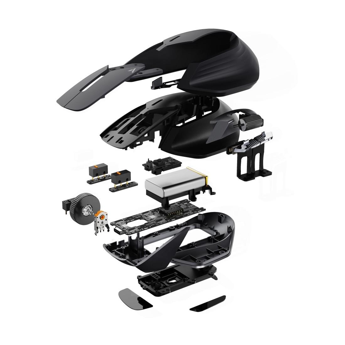 Rapoo Gaming-Maus »VT0Mini 4K+8K«, Funk-kabelgebunden, Ergonomisch, 160 h Akkulaufzeit, 7 DPI-Stufen