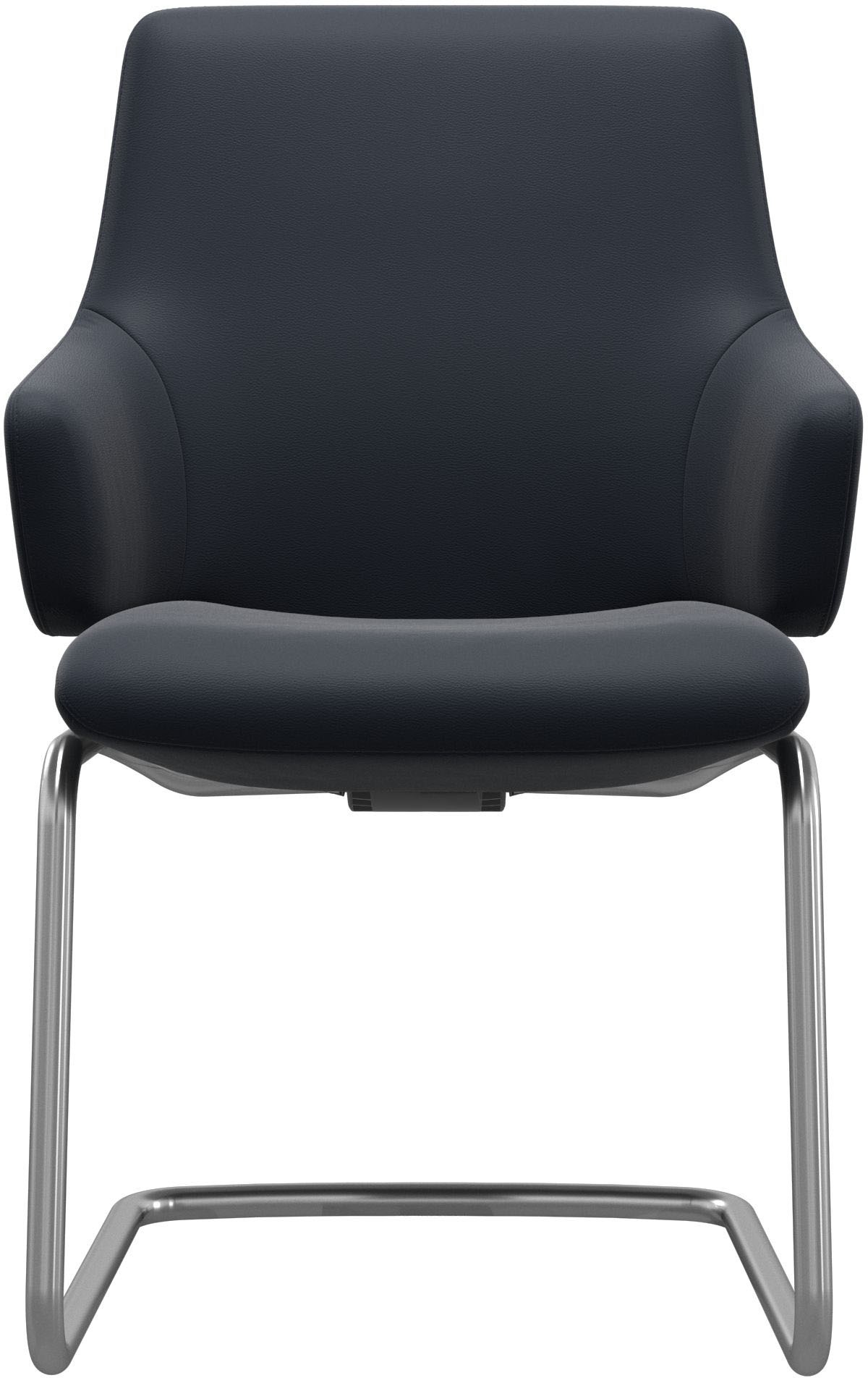 Stressless® Polsterstuhl »Laurel«, Leder PALOMA, Low Back mit Armlehne, Größe L, mit Beinen aus Stahl in Schwarz matt