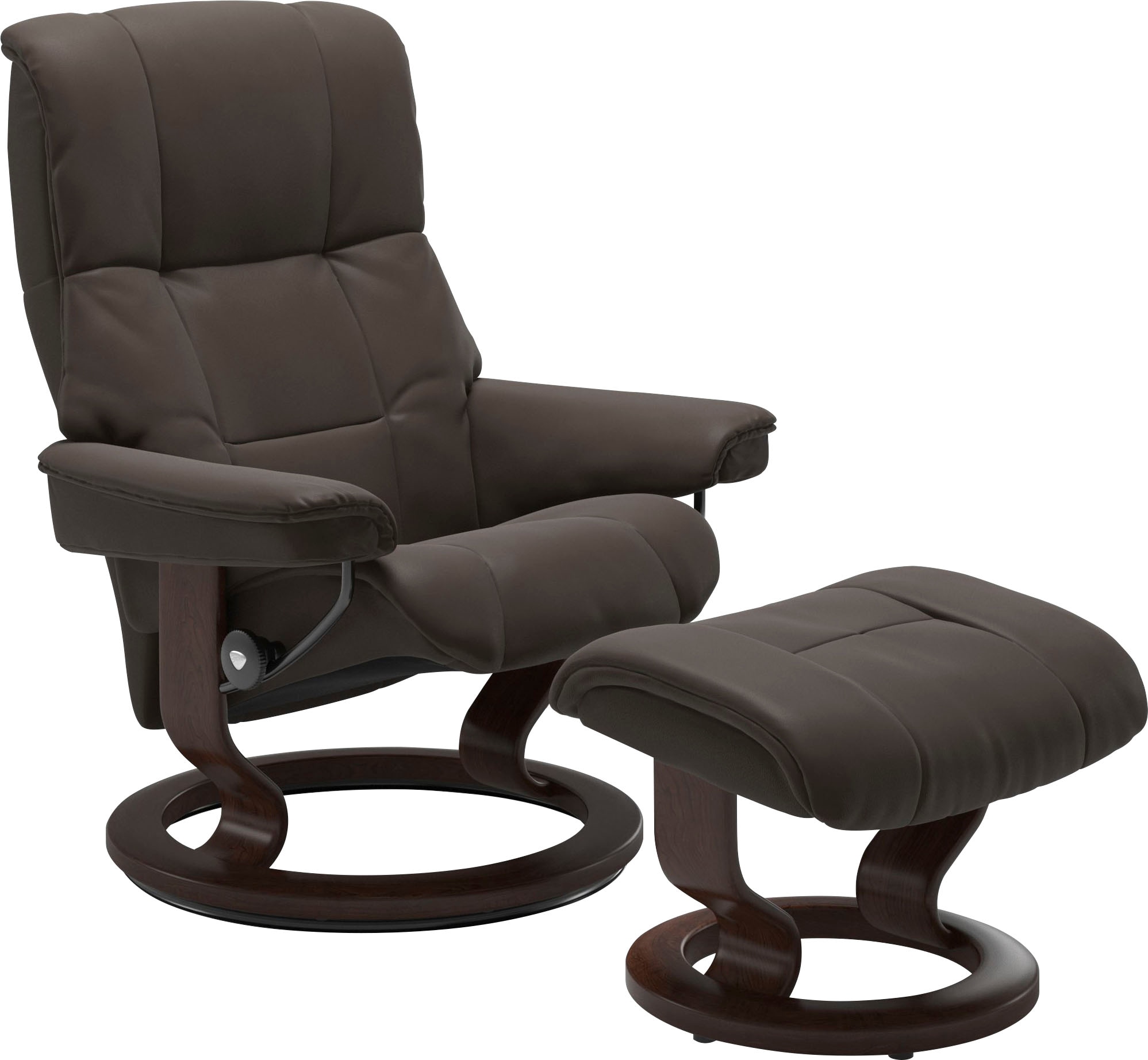 Stressless Relaxsessel "Mayfair" Relaxsessel mit Hocker, mit Classic Base, Gestell Braun