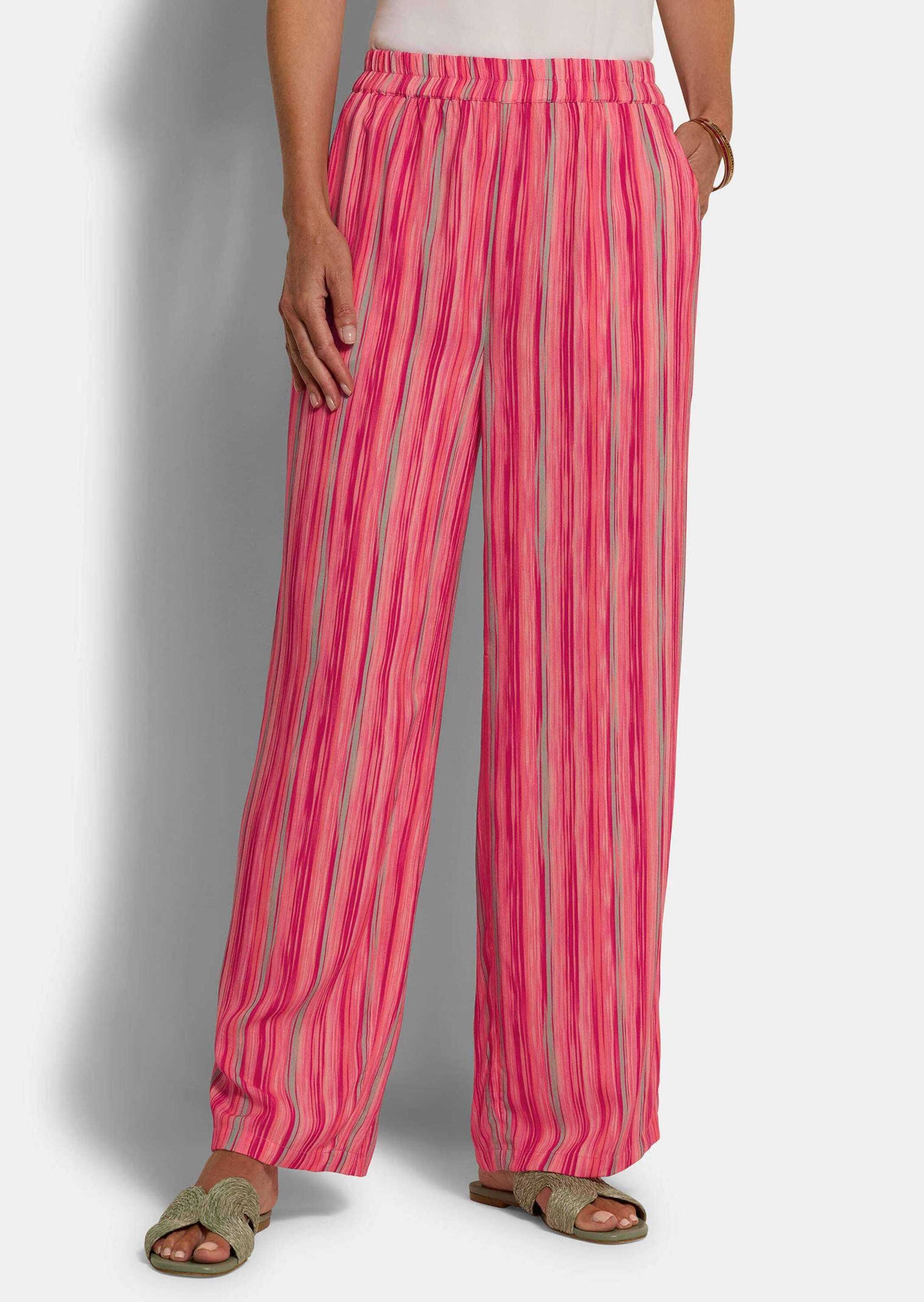 Goldner Vera Palazzohose Pink Gemustert Gr. 20 2