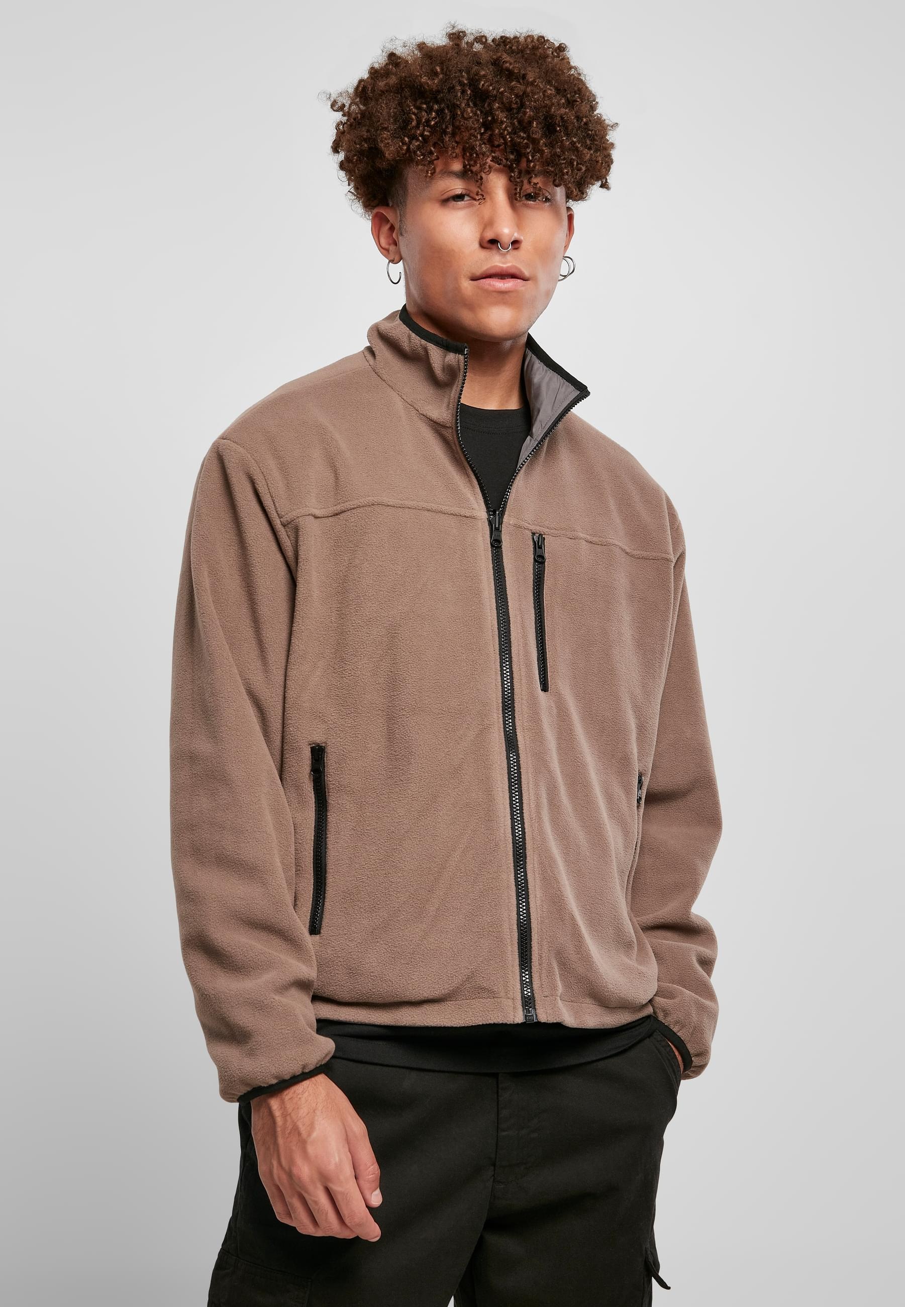 URBAN CLASSICS Allwetterjacke »Urban Classics Herren Reversible Polar Fleece Jacket« 1 Stk. tlg. ohne Kapuze