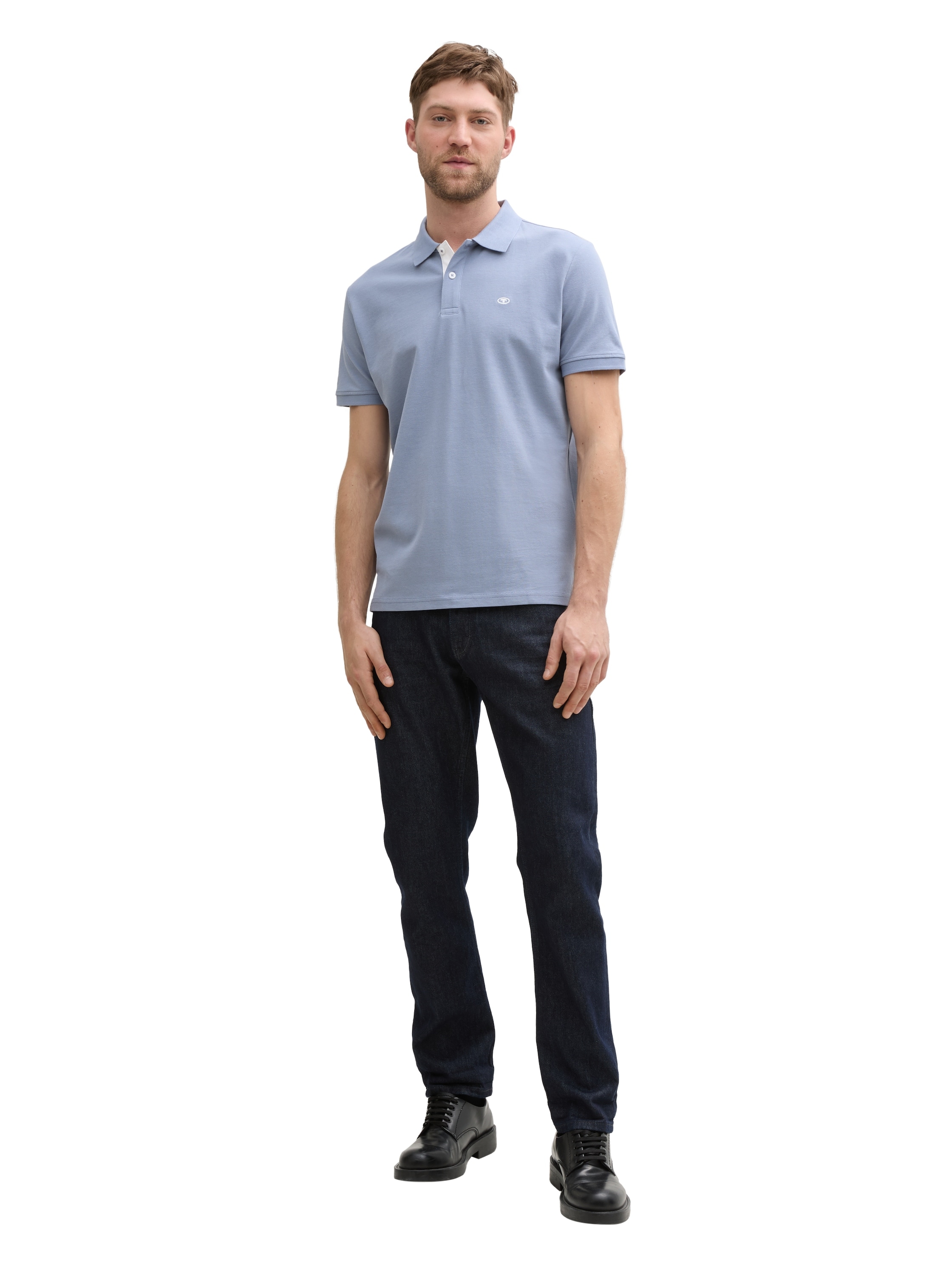 TOM TAILOR Poloshirt, mit farblich hervorgehobener Knopfleiste