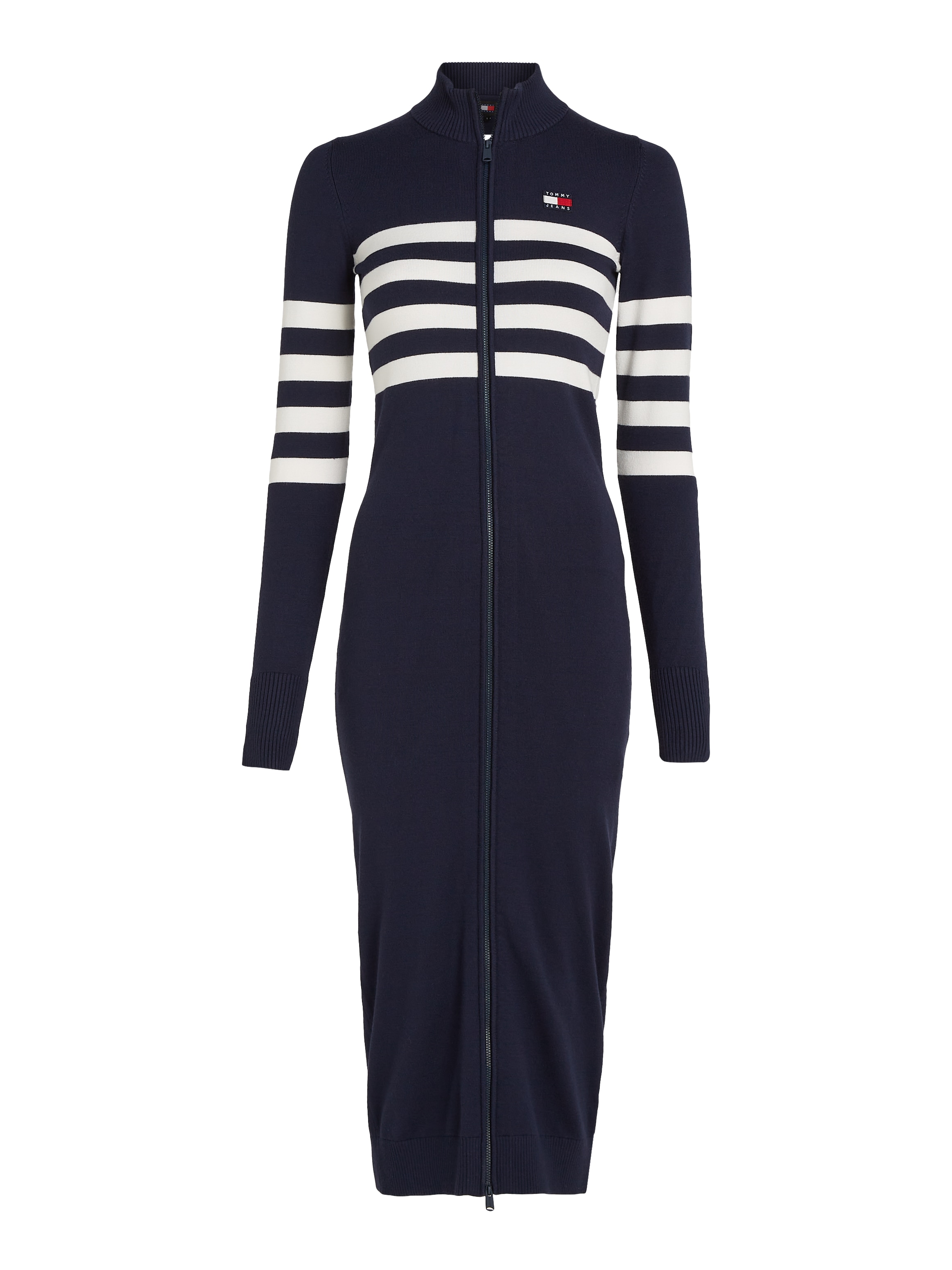 Tommy Jeans Sweatkleid »TJW STRIPE MIDI SWEATER DRESS«, mit Streifendesign