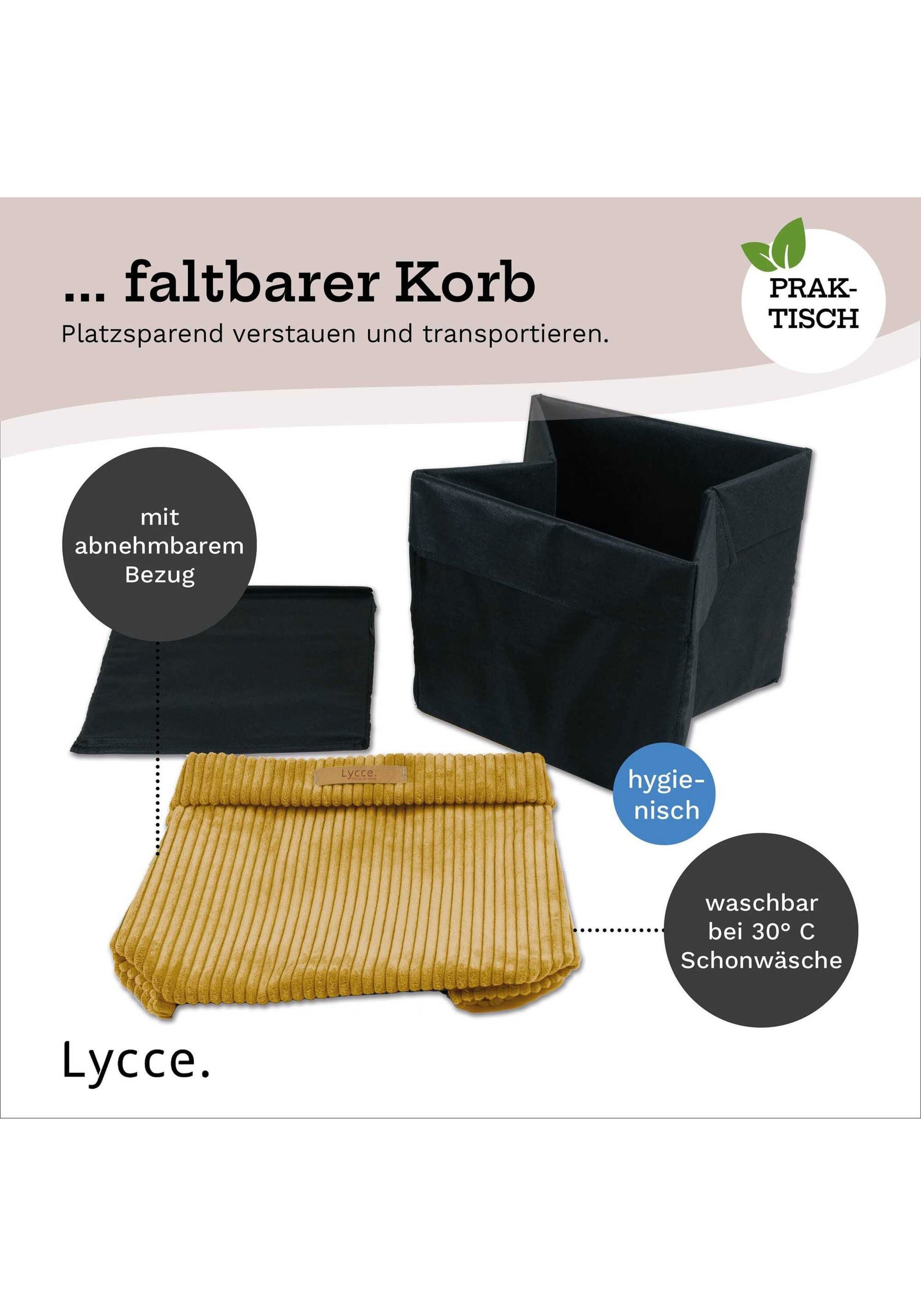Lycce Aufbewahrungsbox »Aufbewahrungskorb Faltbare Aufbewahrungsbox Cord 4P 4er Pack«