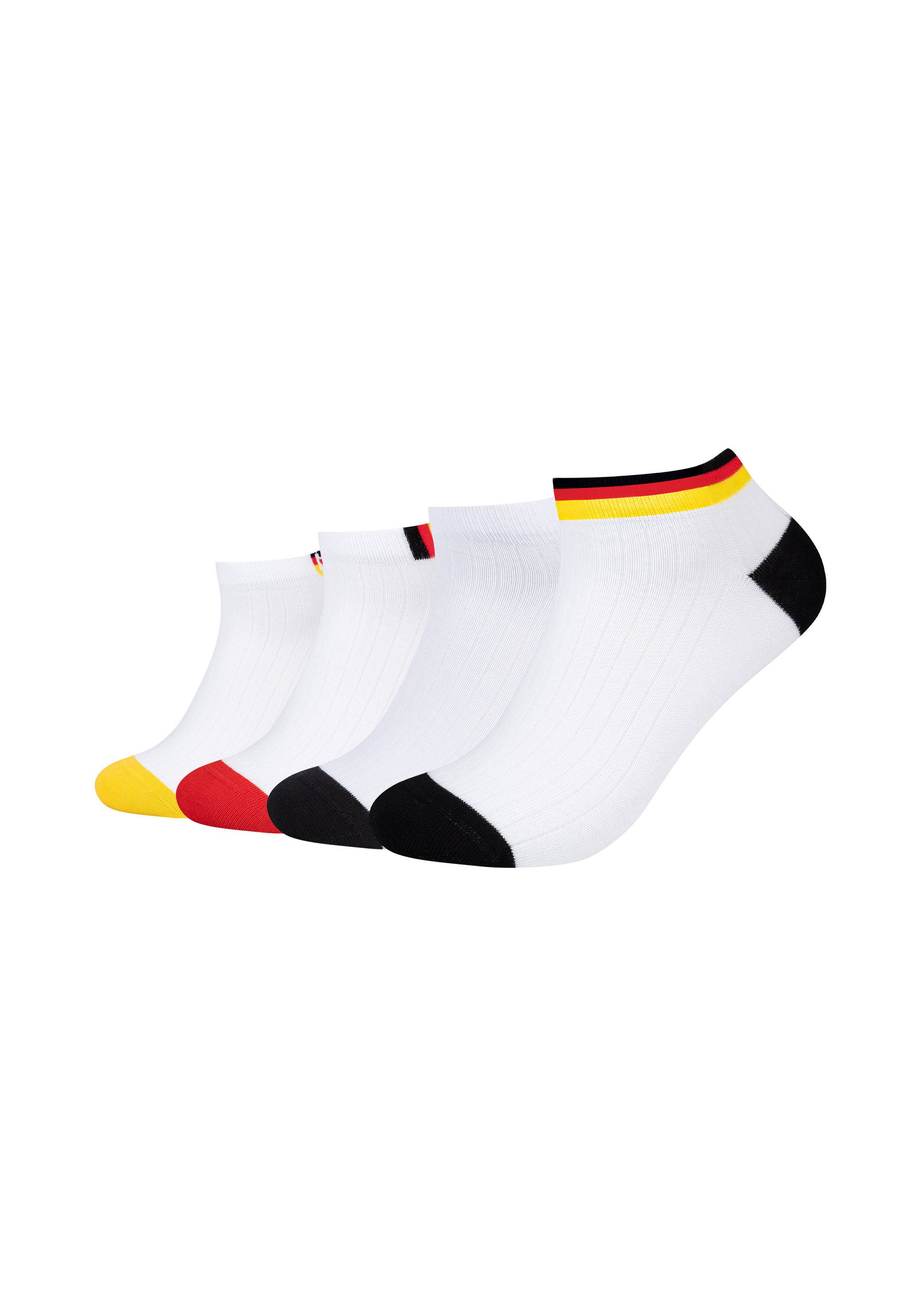 Camano Sneakersocken "4er Pack" 4er Pack Sportliches Design zur Fußballmeisterschaft