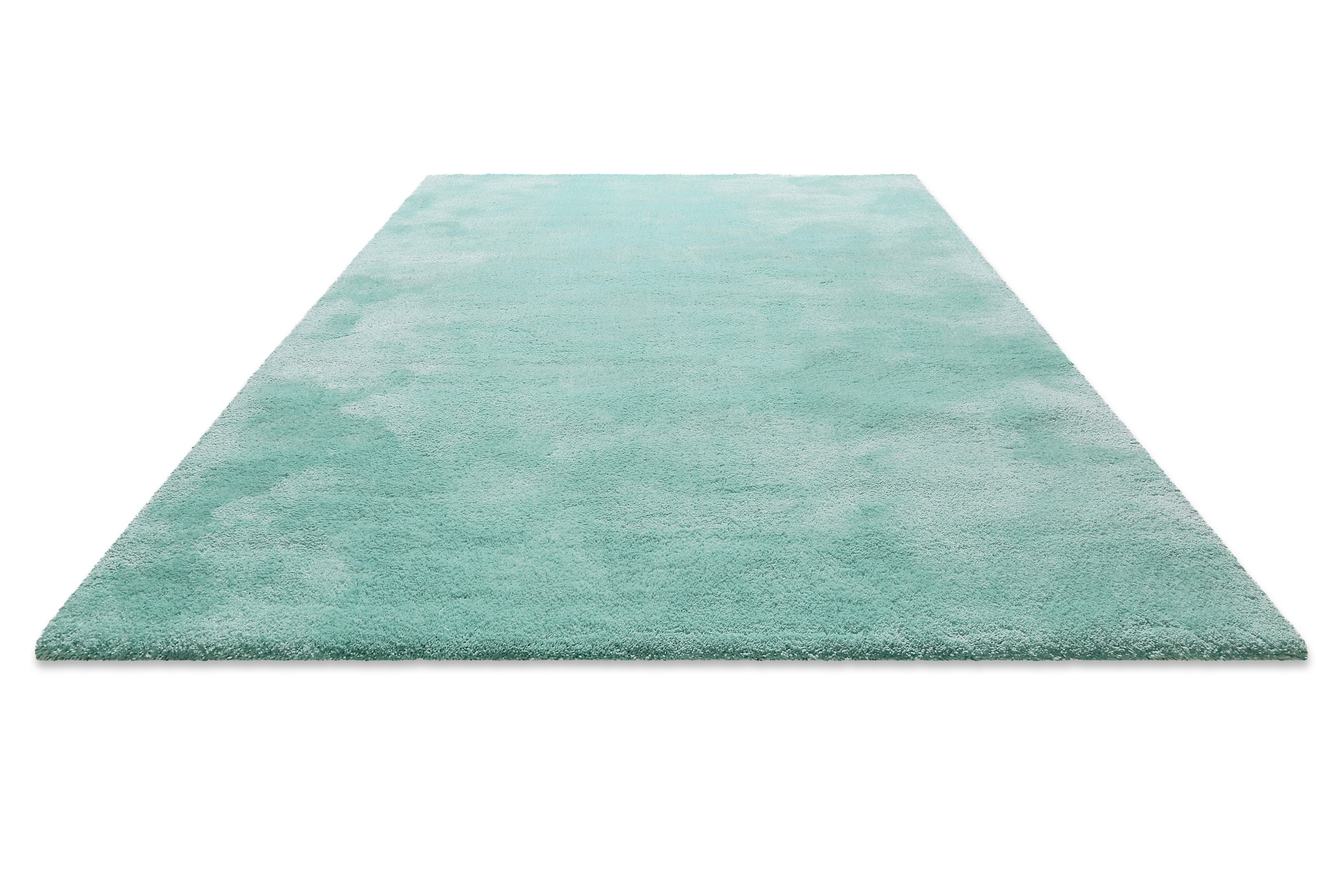 Homie Living Teppich »Pisa«, rund, 25 mm Höhe, Hochflor, Microfaser, uni, weich, Shaggy, Wohnzimmer, Schlafzimmer