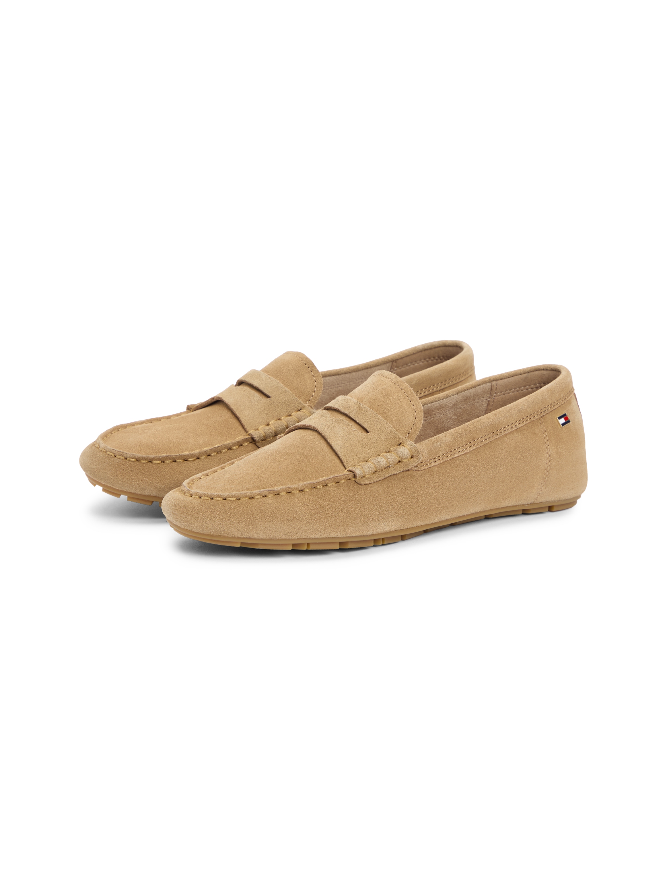 Tommy Hilfiger "FLAG SOFT SUEDE DRIVER LOAFER", Schlupfschuh, Bequemschuh, günstig online kaufen