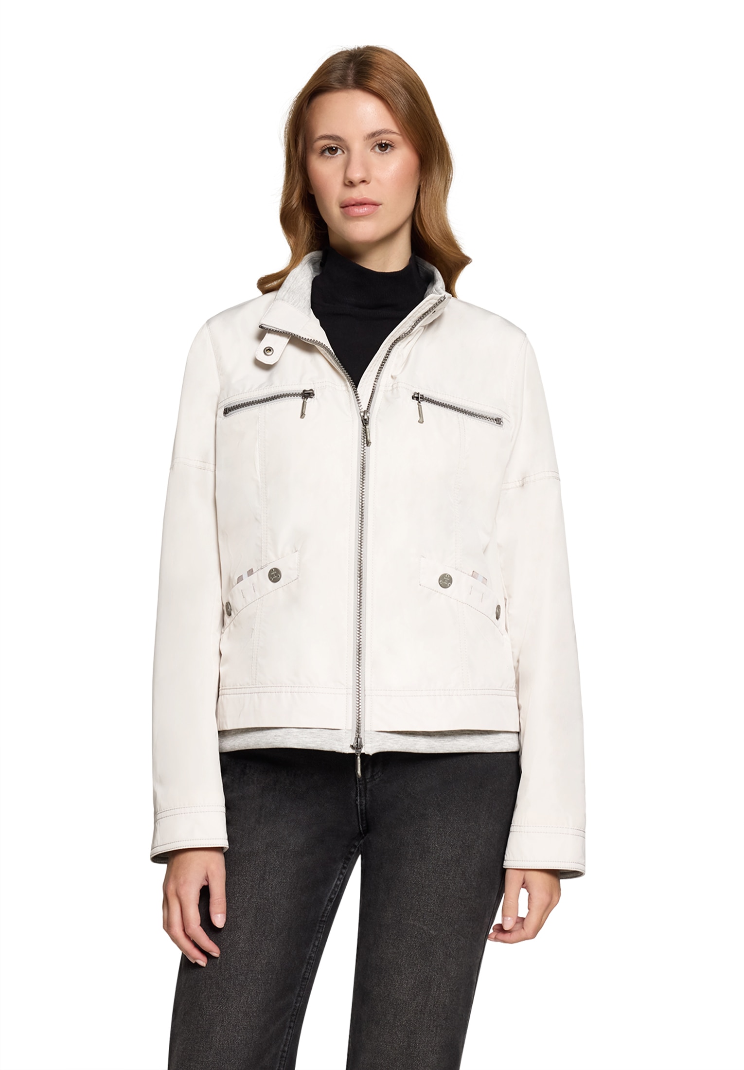 Amber & June Sommerjacke "Damen mit Stehkragen" günstig online kaufen