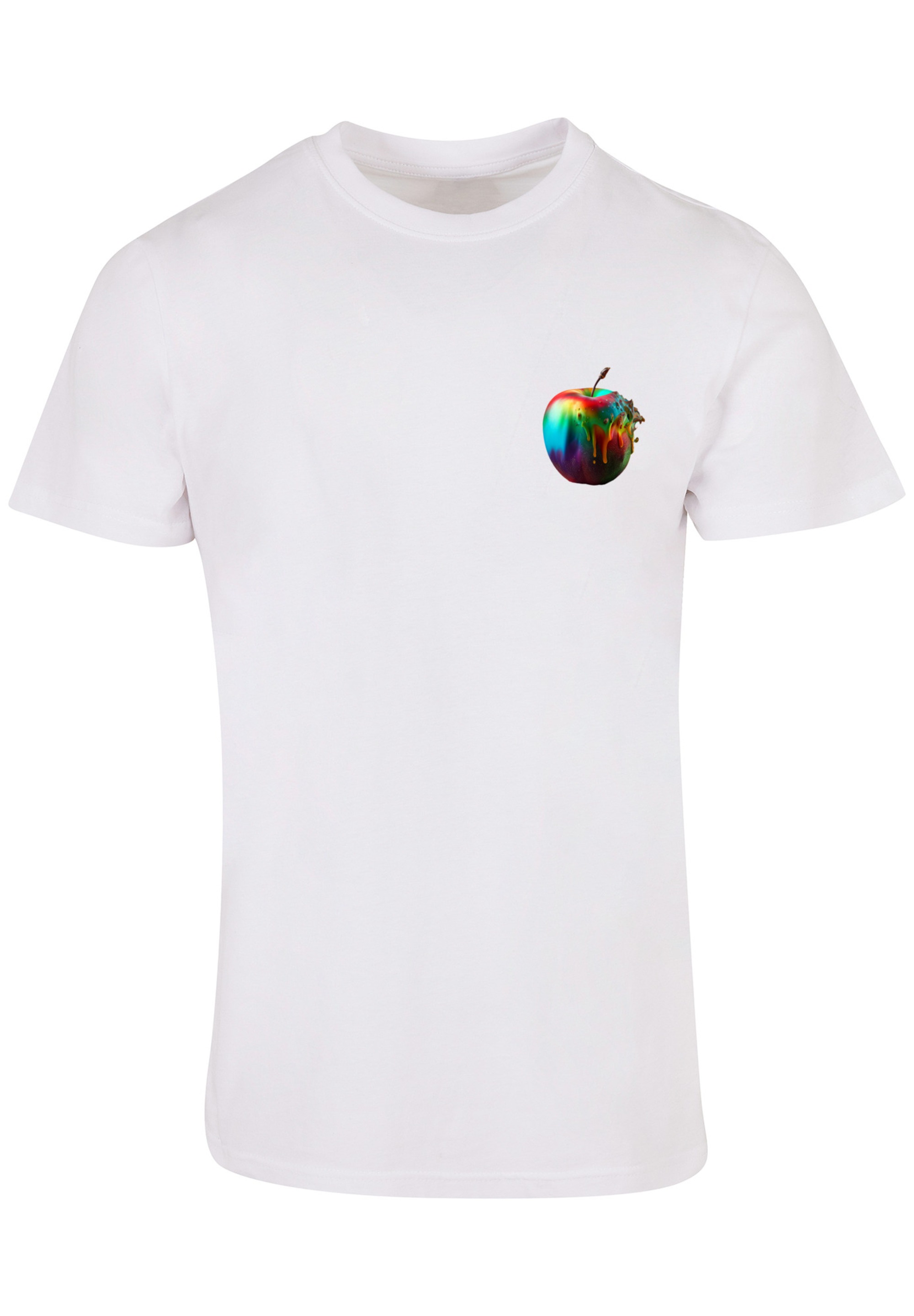 F4NT4STIC T-Shirt »Colorfood Collection - Rainbow Apple«, Print