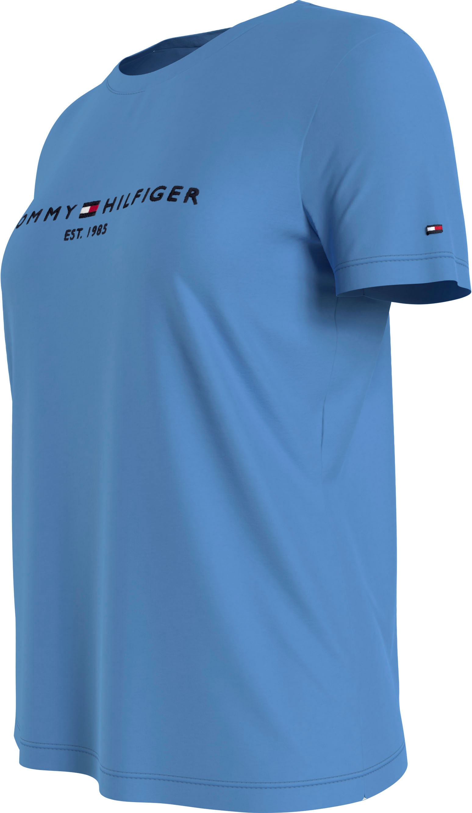 Tommy Hilfiger Rundhalsshirt »REGULAR Logoschriftzug TEE großem C-NK SS«, online | BAUR Hilfiger mit HILFIGER Tommy bestellen
