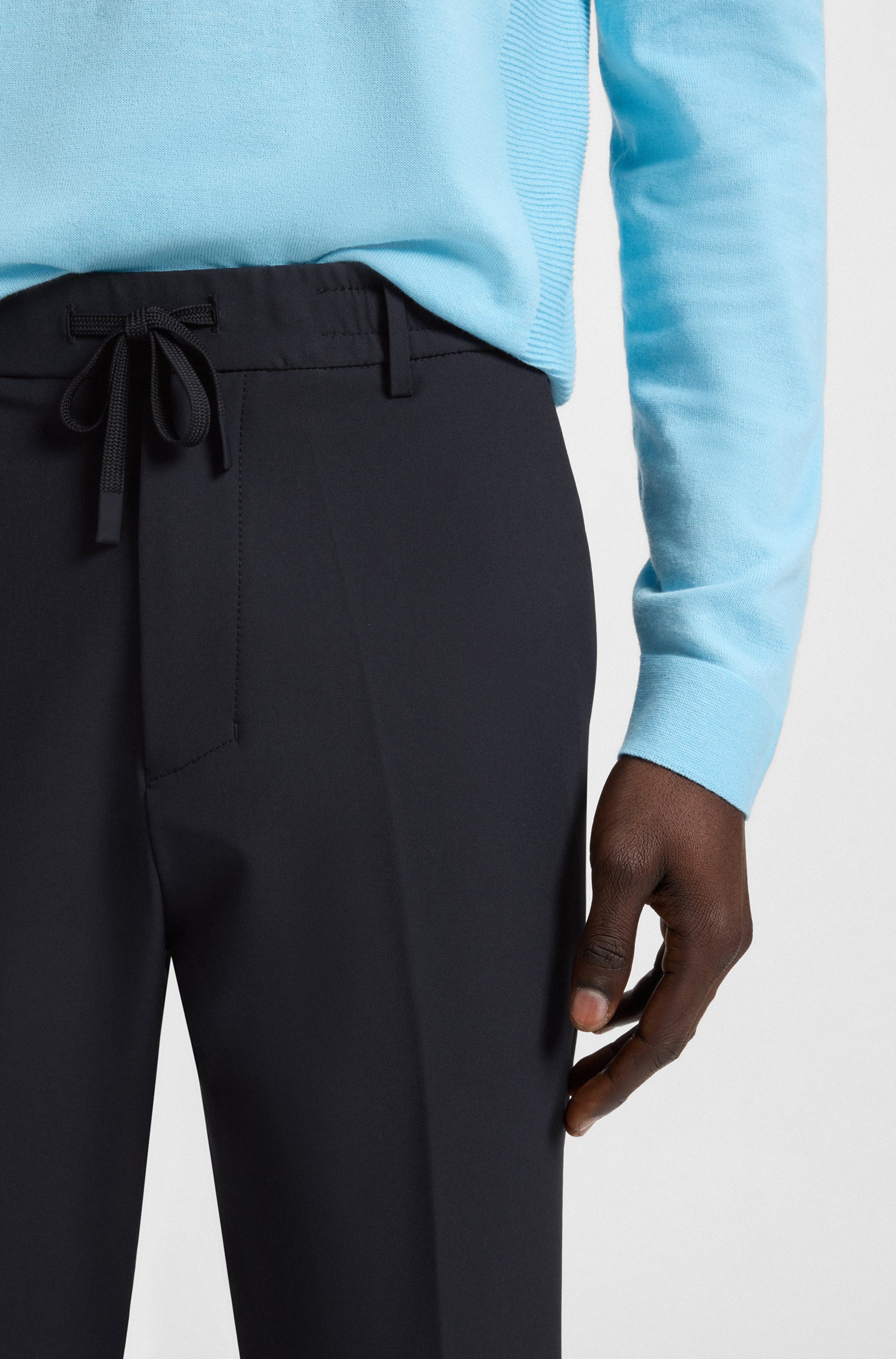 BOSS GREEN Webhose "T Convert", Elastischer Taillenbund und Kordelzug, Gürt günstig online kaufen