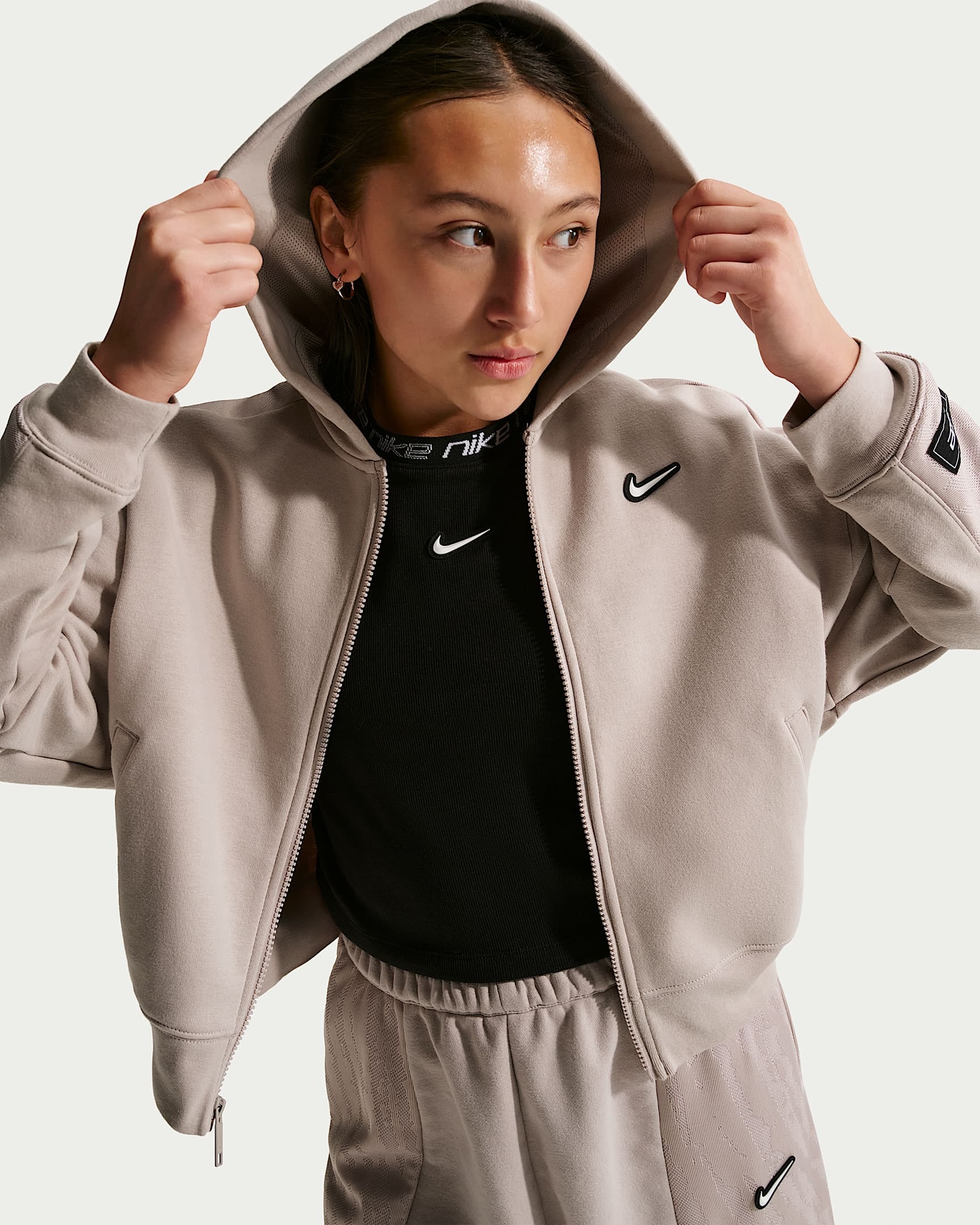 Nike Sportswear Sweatshirt »Nike Sportswear Big Kids' (Girls') Fleece Long-Sleeve Top«, Für Kinder und Jugendliche
