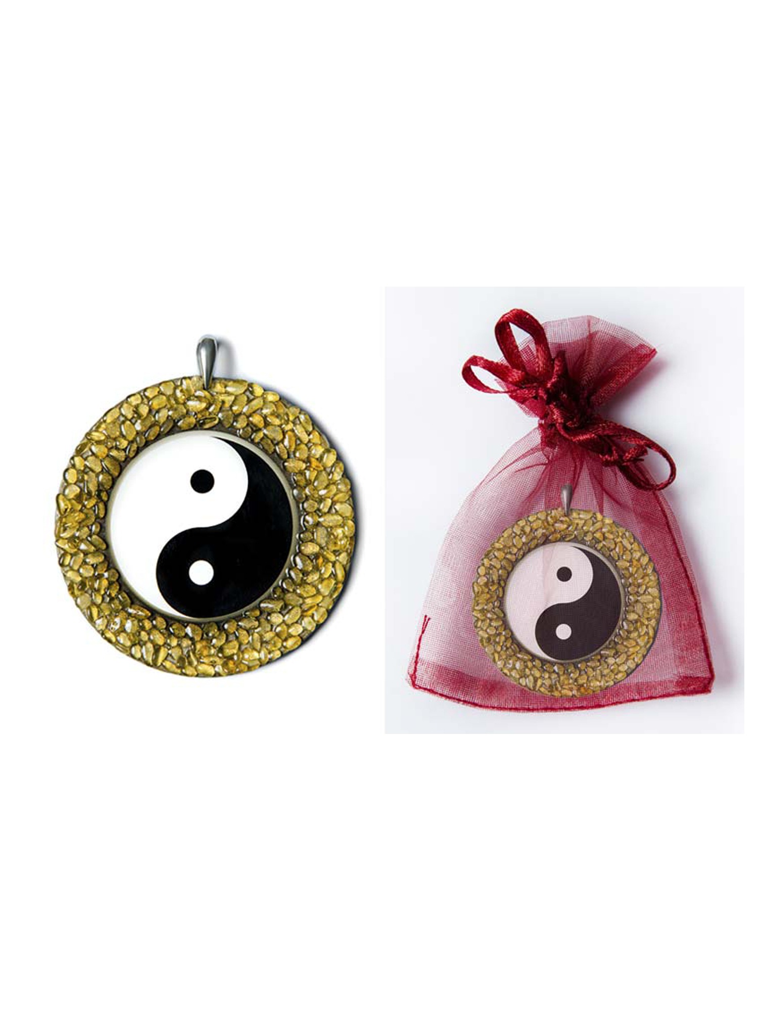 Adelia´s Amulett »Amulett Anhänger«, Yin Yang - Ausgeglichenheit und Harmonie
