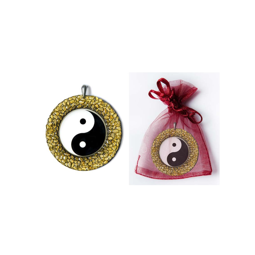 Adelia´s Amulett »Amulett Anhänger«, Yin Yang - Ausgeglichenheit und Harmonie