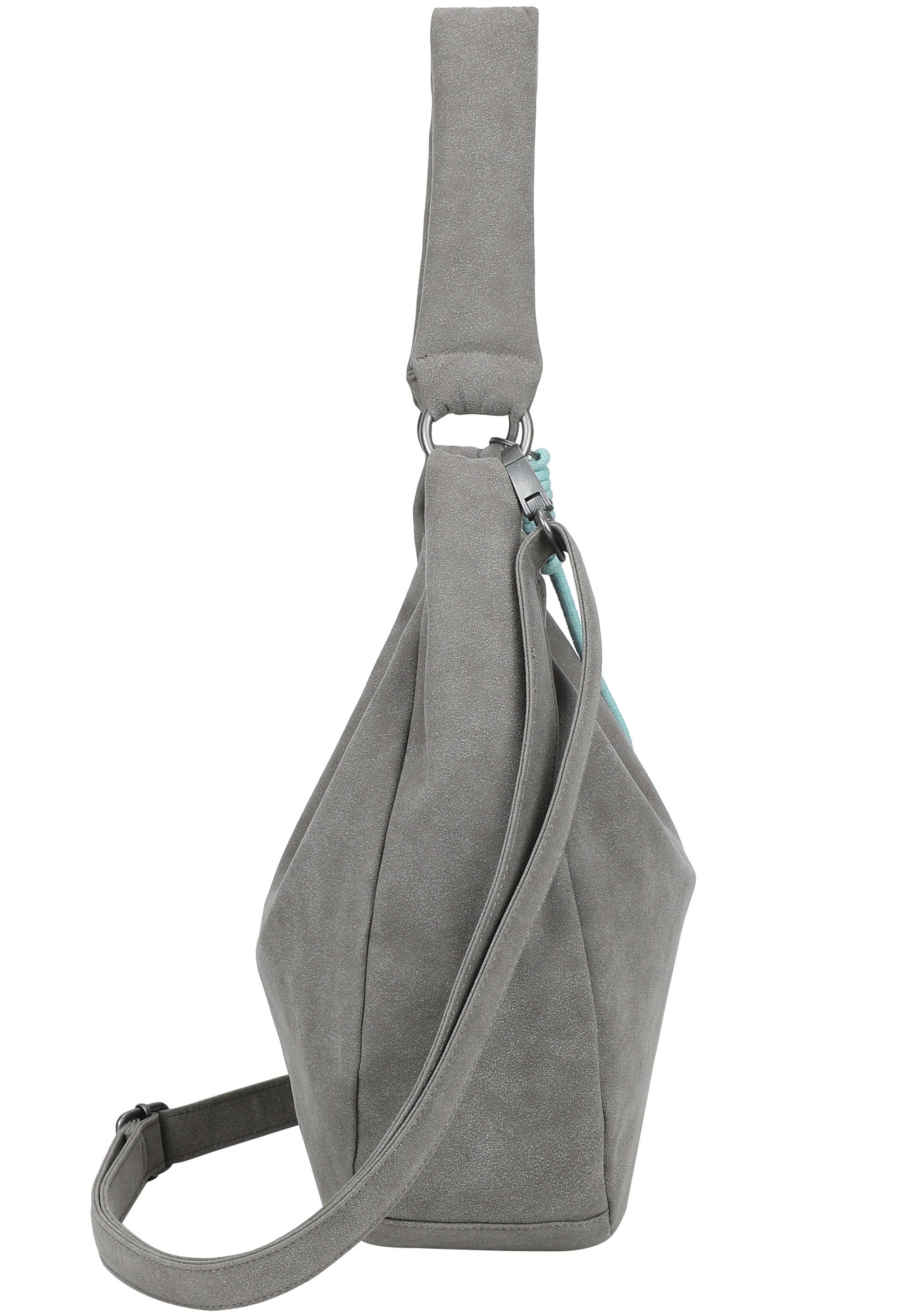 Thumbnail - Fritzi aus Preußen Schultertasche "Sue01 Suede Jacky Soft Dark Olive" mit verstellbarem Schultergurt