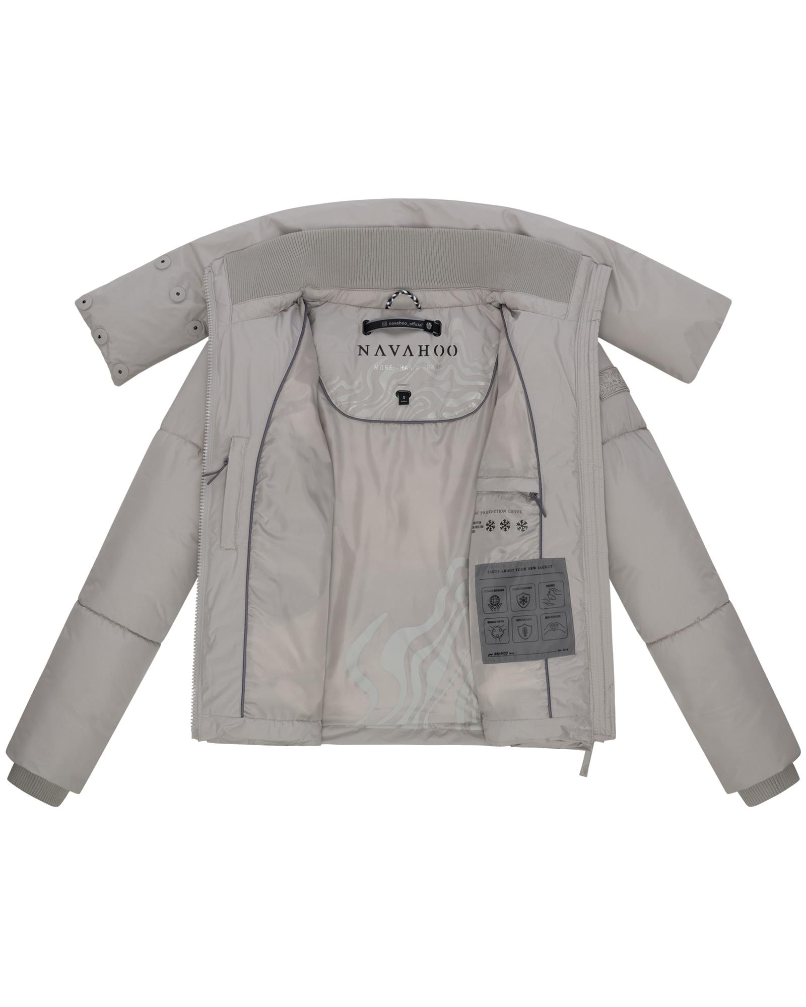 Navahoo Outdoorjacke »Traumelfe 14«, ohne Kapuze, Winter Steppjacke mit hohem Kragen