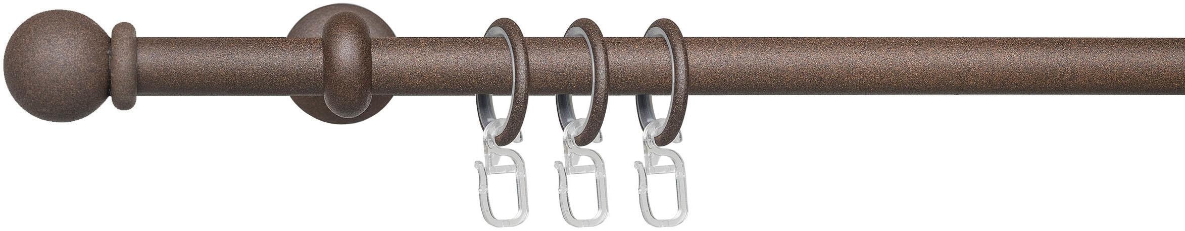 Liedeco Gardinenstange "Esp Kugel" Ø 16 mm 1 läufig-läufig Fixmaß 1-läufig günstig online kaufen