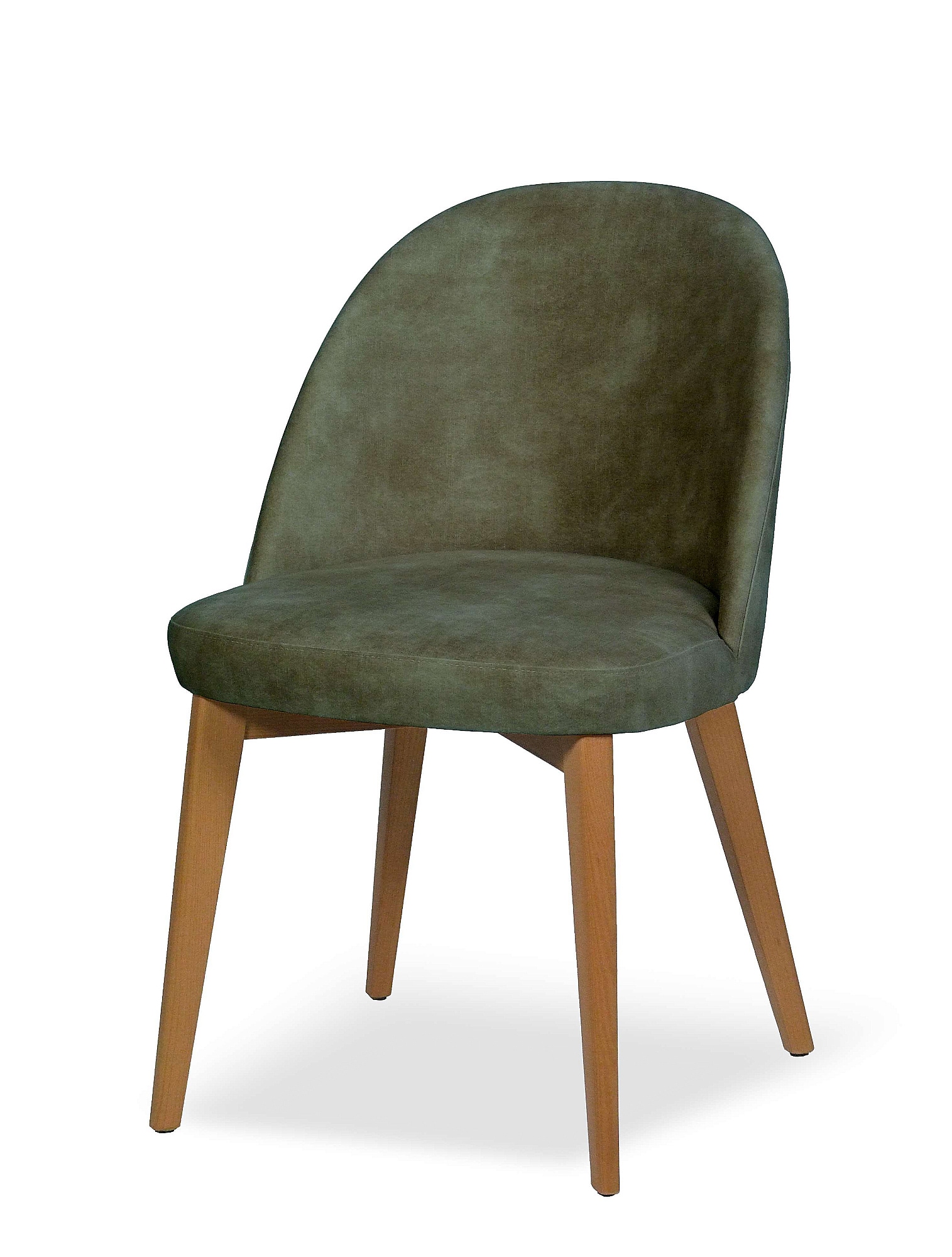 Home affaire 4-Fußstuhl »NUVOLA Stuhl,Armstuhl,Made in Italy,Massivholz,Samt,24 Farbvarianten« () 1 Stk.Esszimmerstuhl,schmutzabweisender Velours mit Wolkeneffekt