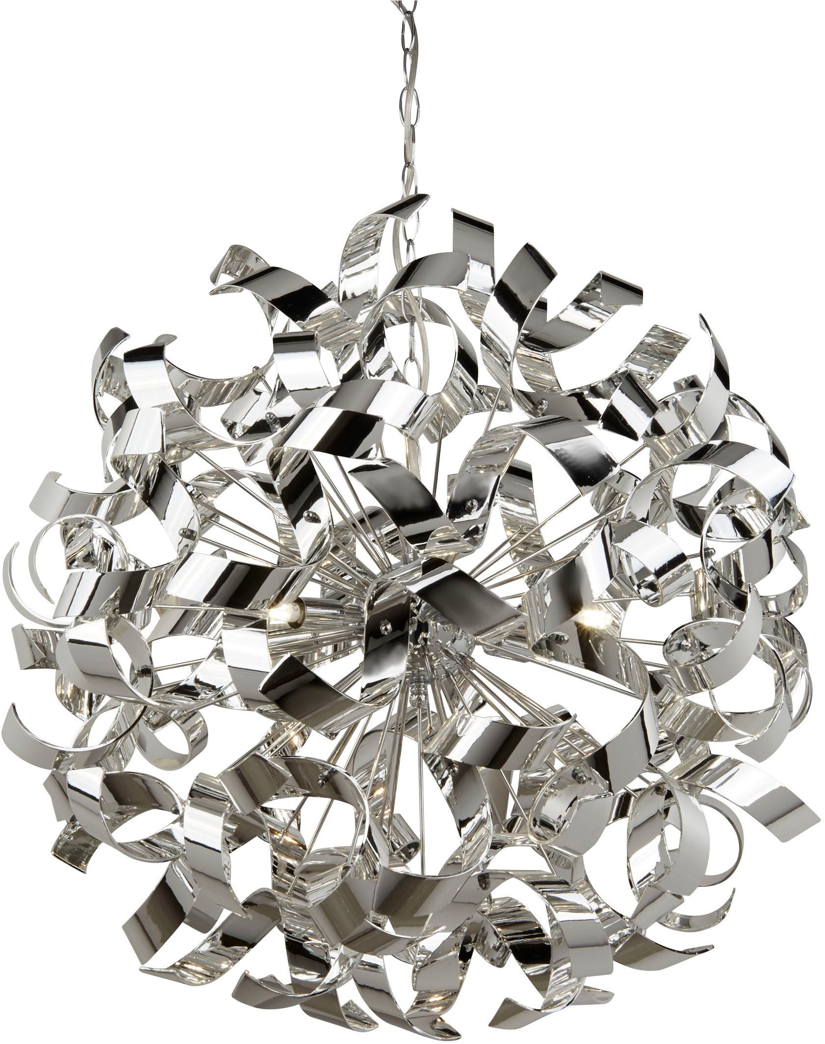 Searchlight Hängeleuchte »Hängeleuchte Curls, 6-flammig« G9 1 Stk. Glamourös