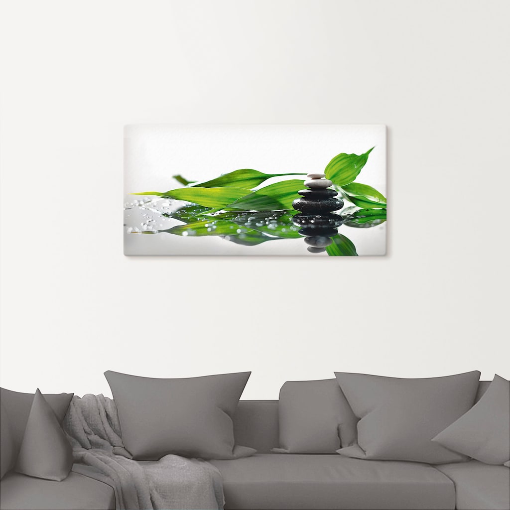 Artland Wandbild »Spa mit Steinen und Bambus«, Zen, (1 St.)