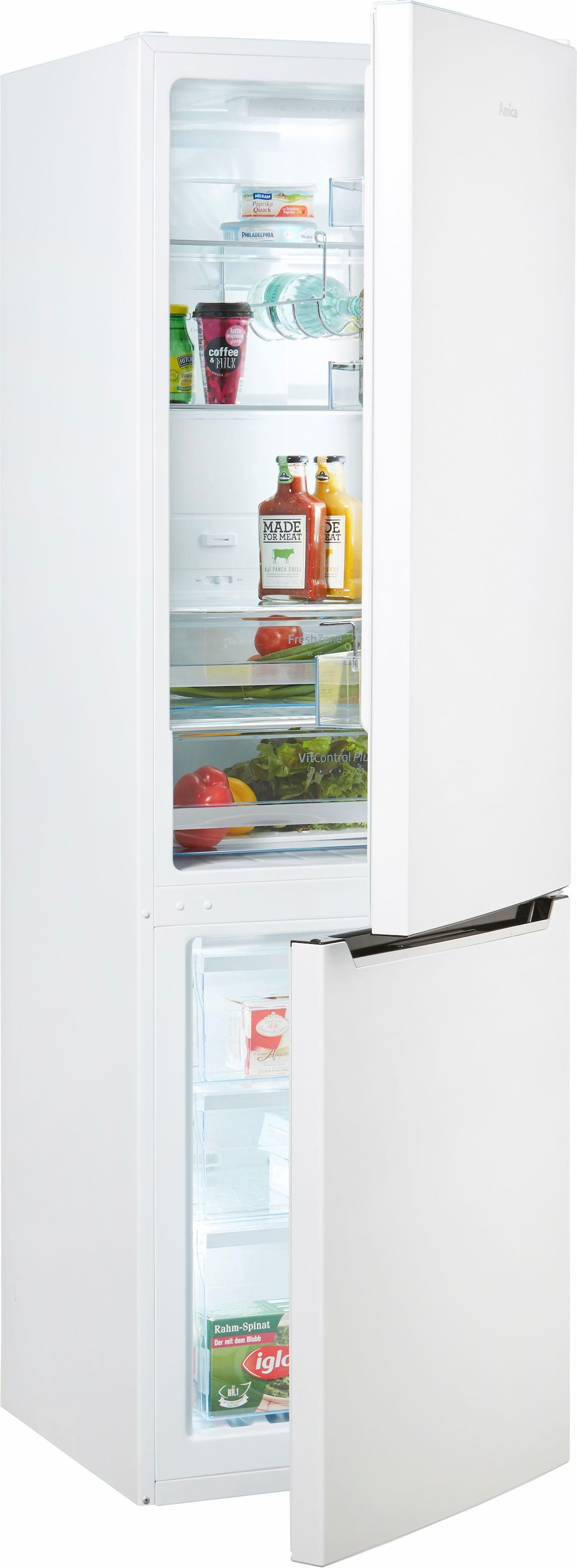 Amica Kühl-/Gefrierkombination "KGC 15493 W" 180 cm hoch 54,5 cm breit günstig online kaufen