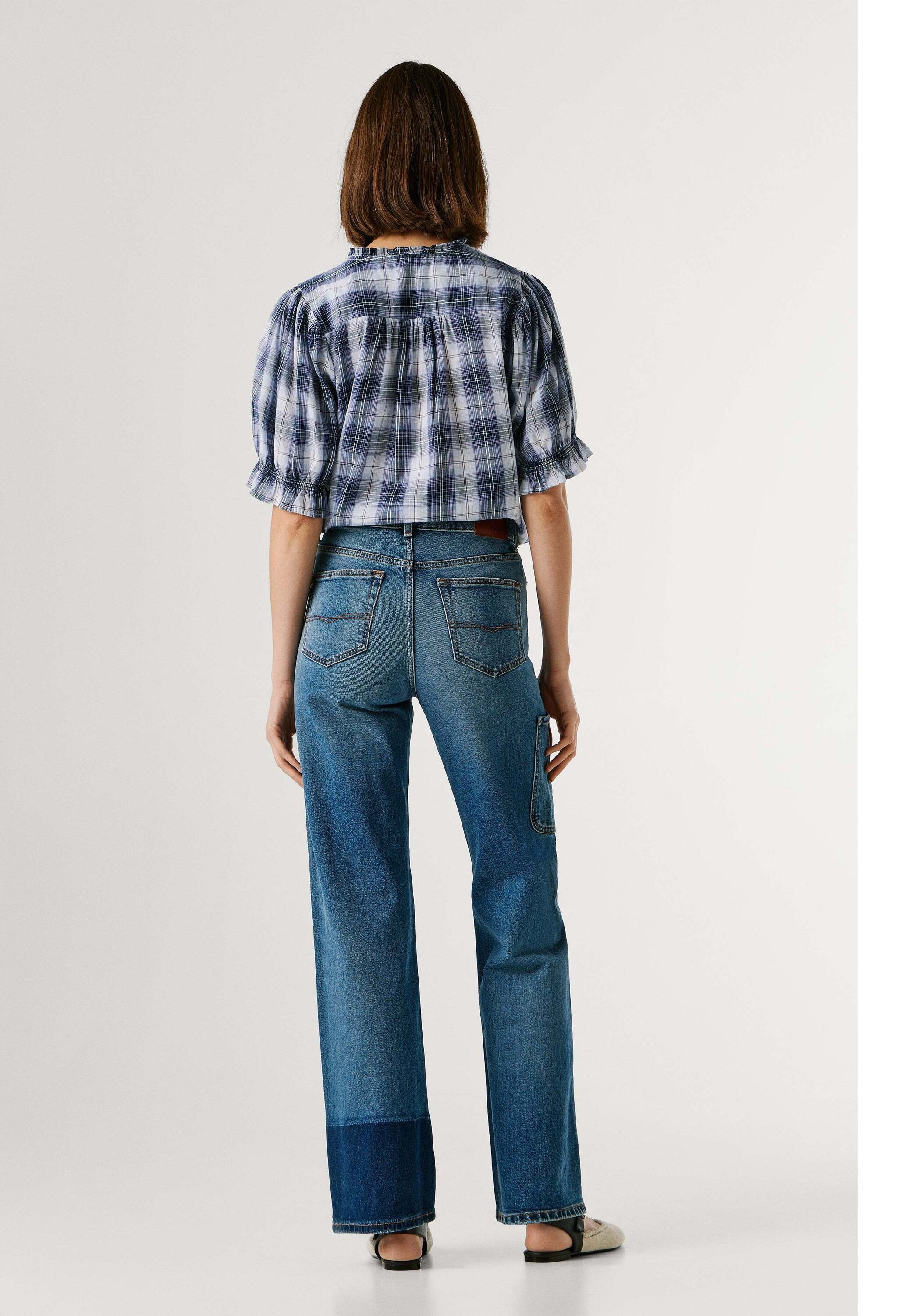 Pepe Jeans Straight-Jeans »trousers STRAIGHT JEANS UHW LEXA MID DARK«