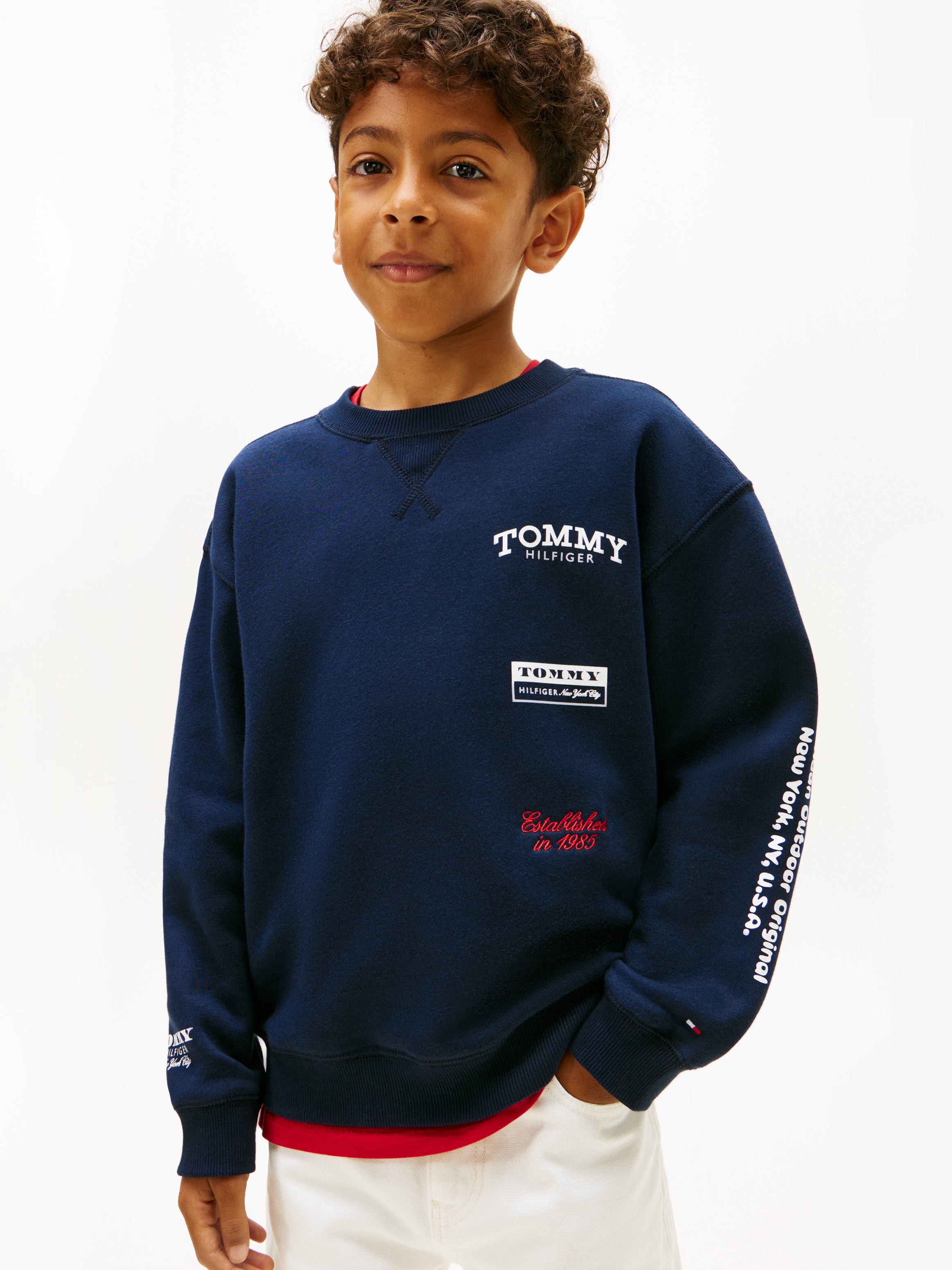 Tommy Hilfiger Sweatshirt, Regular fit, für Kinder bis 16 Jahre