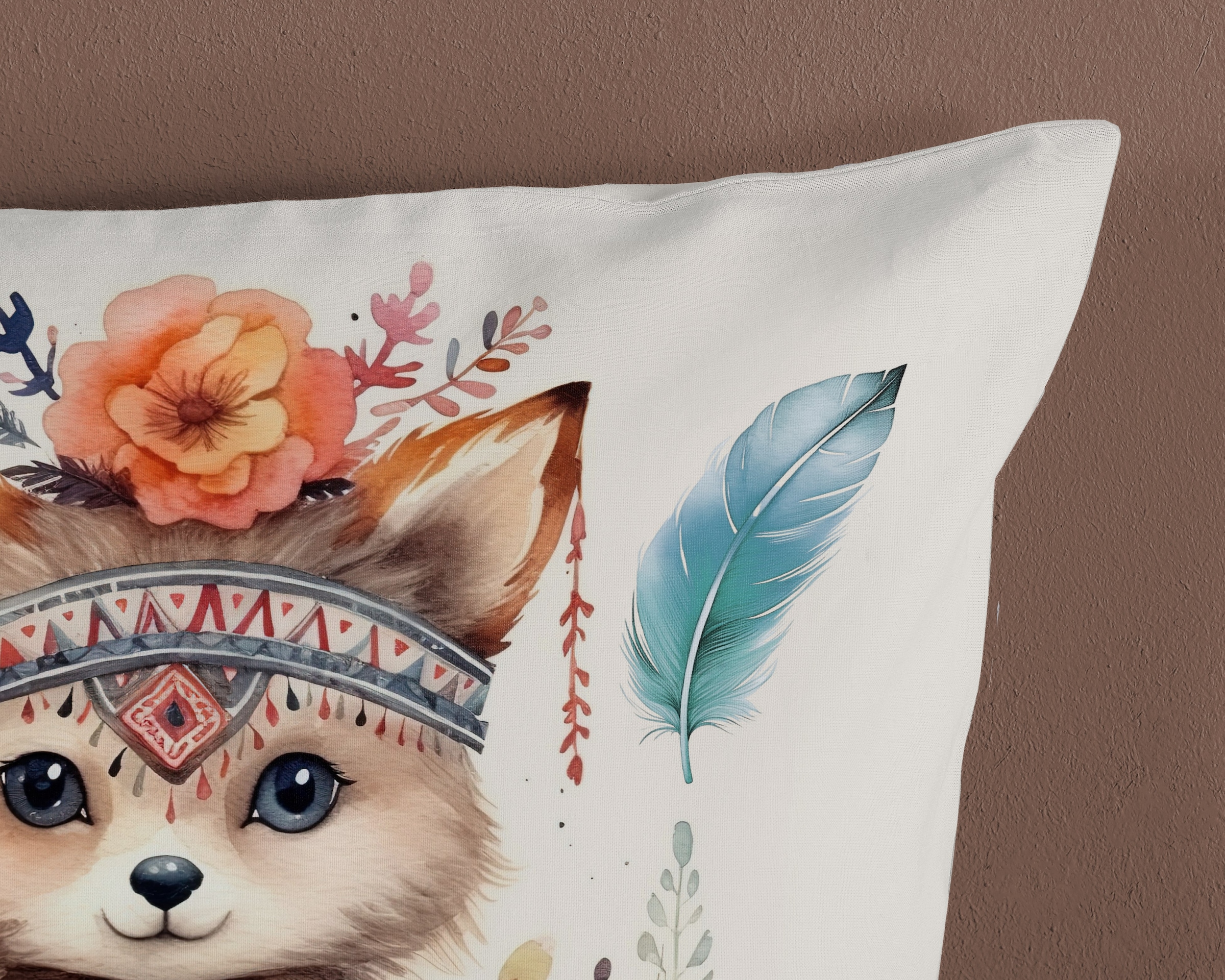good morning Kinderbettwäsche »Hay«, Baumwolle, 135x200, Reißverschluss, Wendeoptik, Kind, Fuchs, Boho Sand