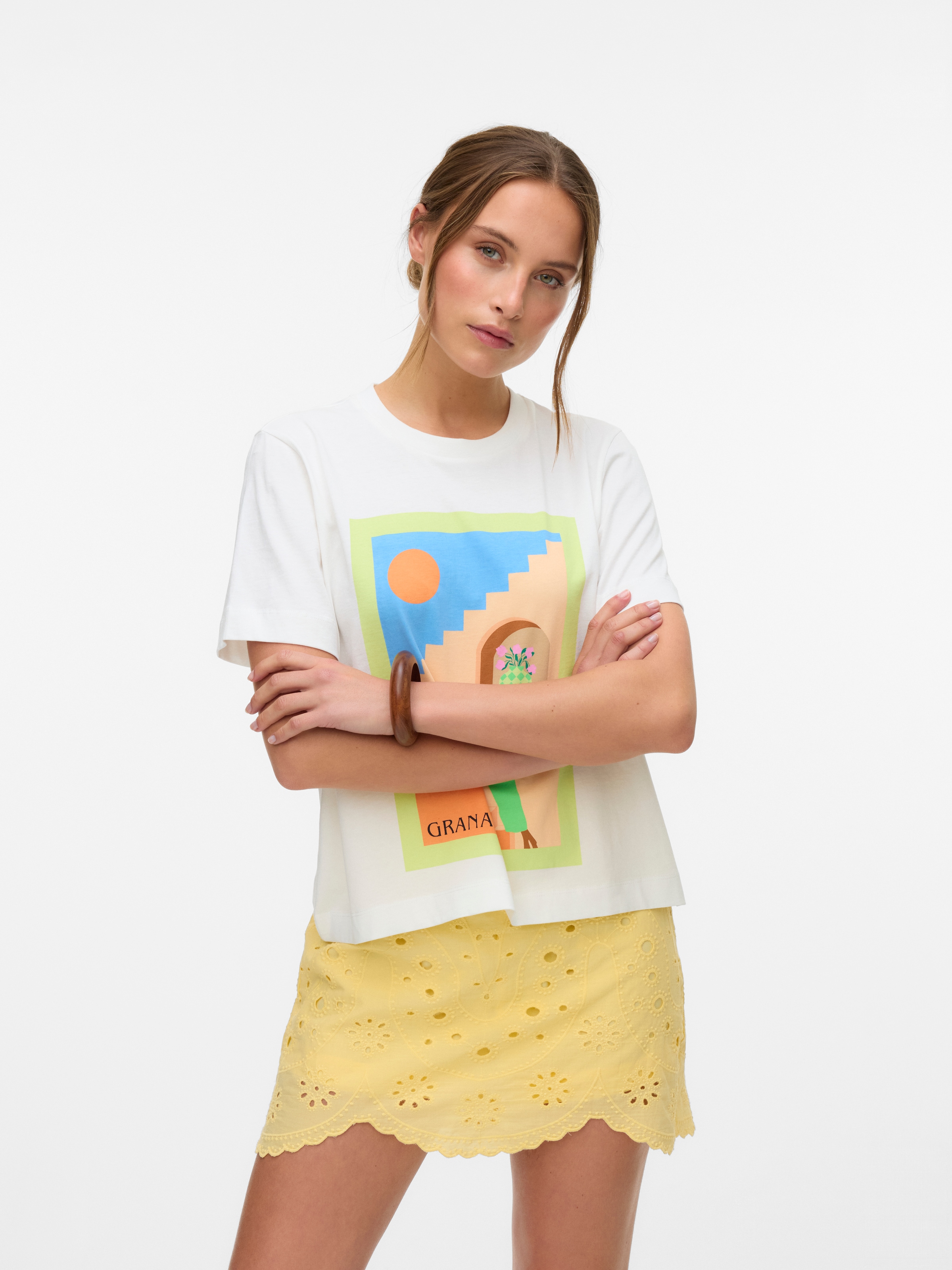 Vero Moda Kurzarmshirt "VMBETA METTE SS TOP BOX JRS GA" günstig online kaufen