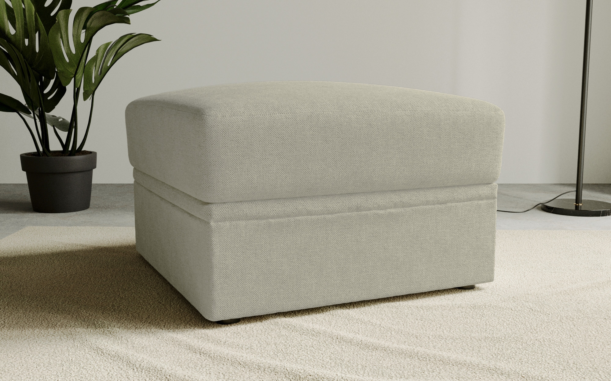 OTTO home Polsterhocker "Lavars Schlafsofa" mit Bonellfedern, mit Stauraum, in zwei Bezugsqualitäten