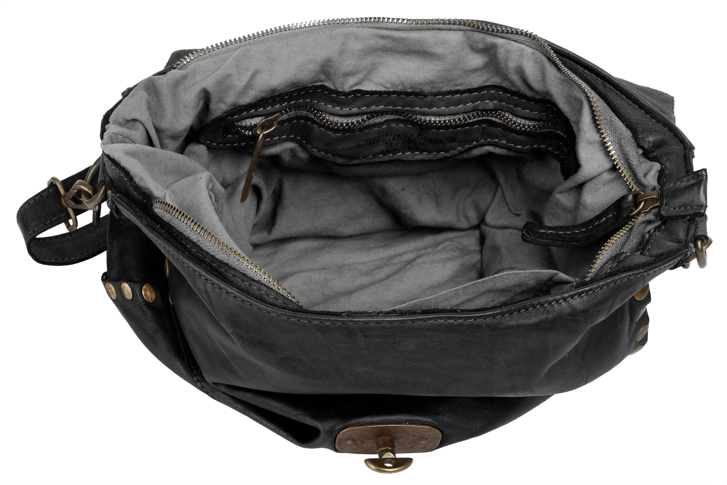 forty° Cityrucksack, echt Leder, Made in Italy