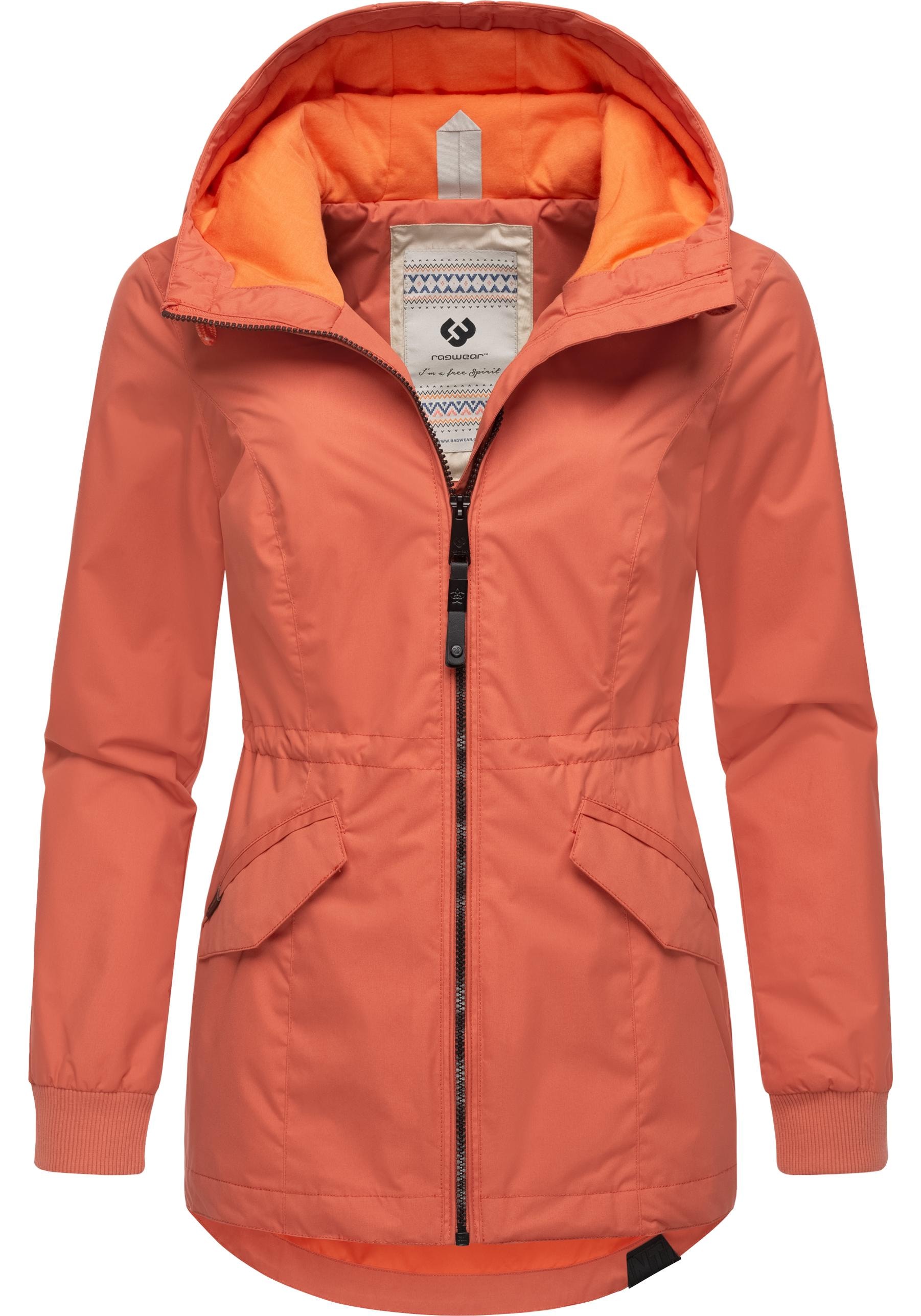 Ragwear Outdoorjacke »Dowey A«, mit Kapuze, Wasser- und winddichte Damen Jacke mit Taillenzugband