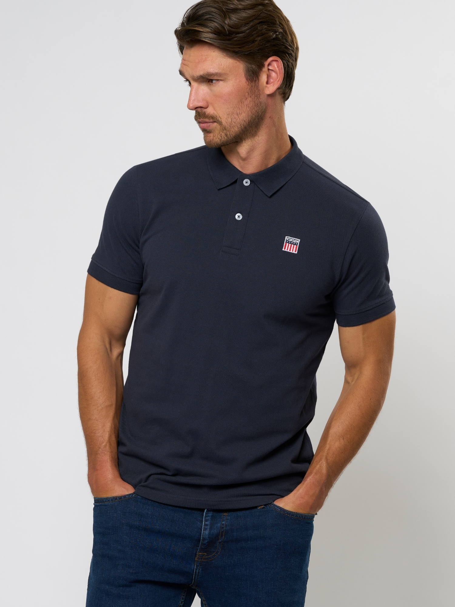 VINSON Kurzarmhemd »VINSON 2-pack Polo Mike«