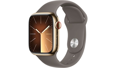 Smartwatch »Watch Series 9 GPS + Cellular 41mm Edelstahl S/M«, (Watch OS 10)