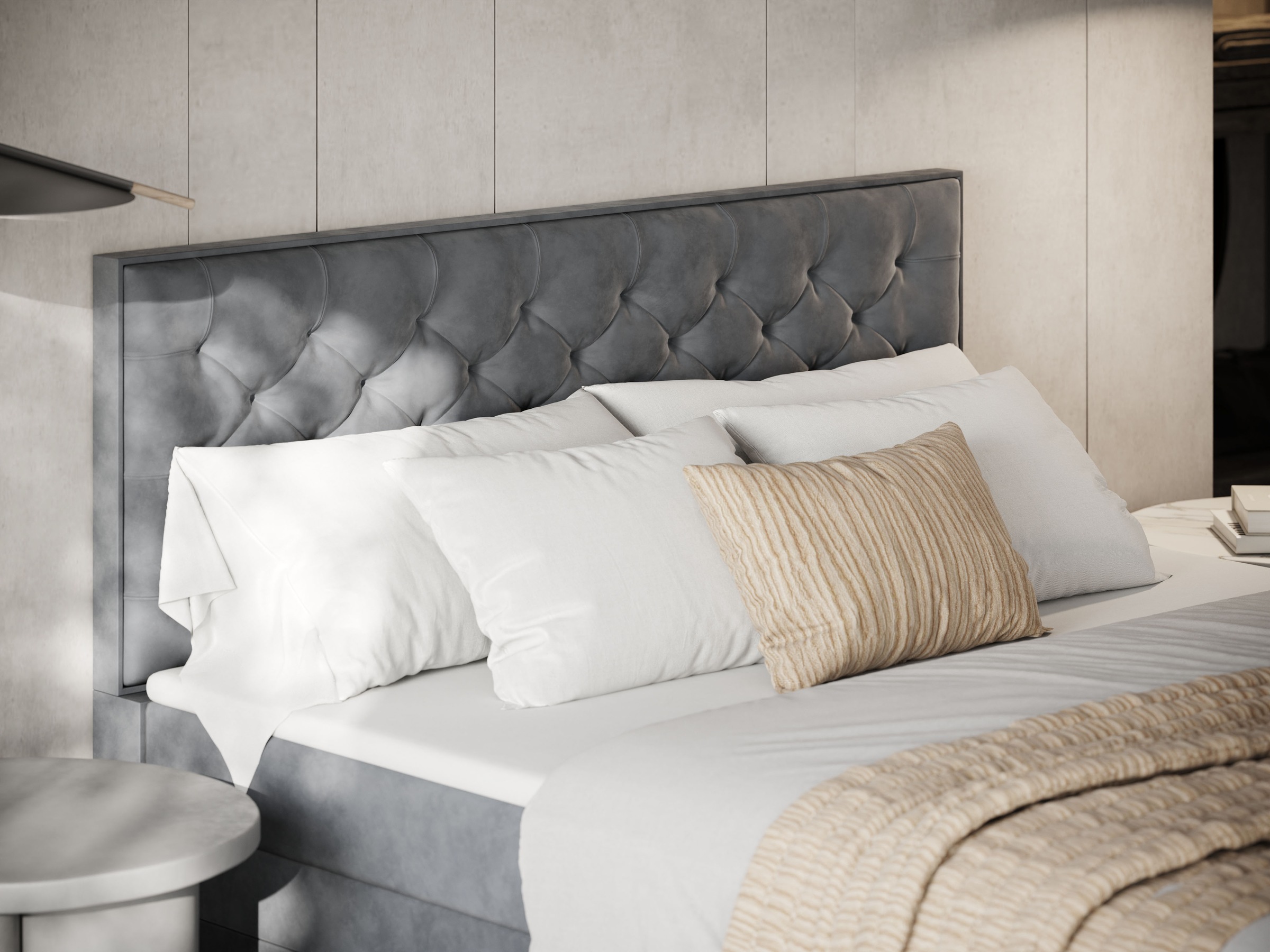 FORTE Boxspringbett »Lanciano Max inkl. zwei Bettkästen und Kaltschaum Topper«, und einer 7-Zonen-Tonnentaschenfederkernmatratze H2/H3