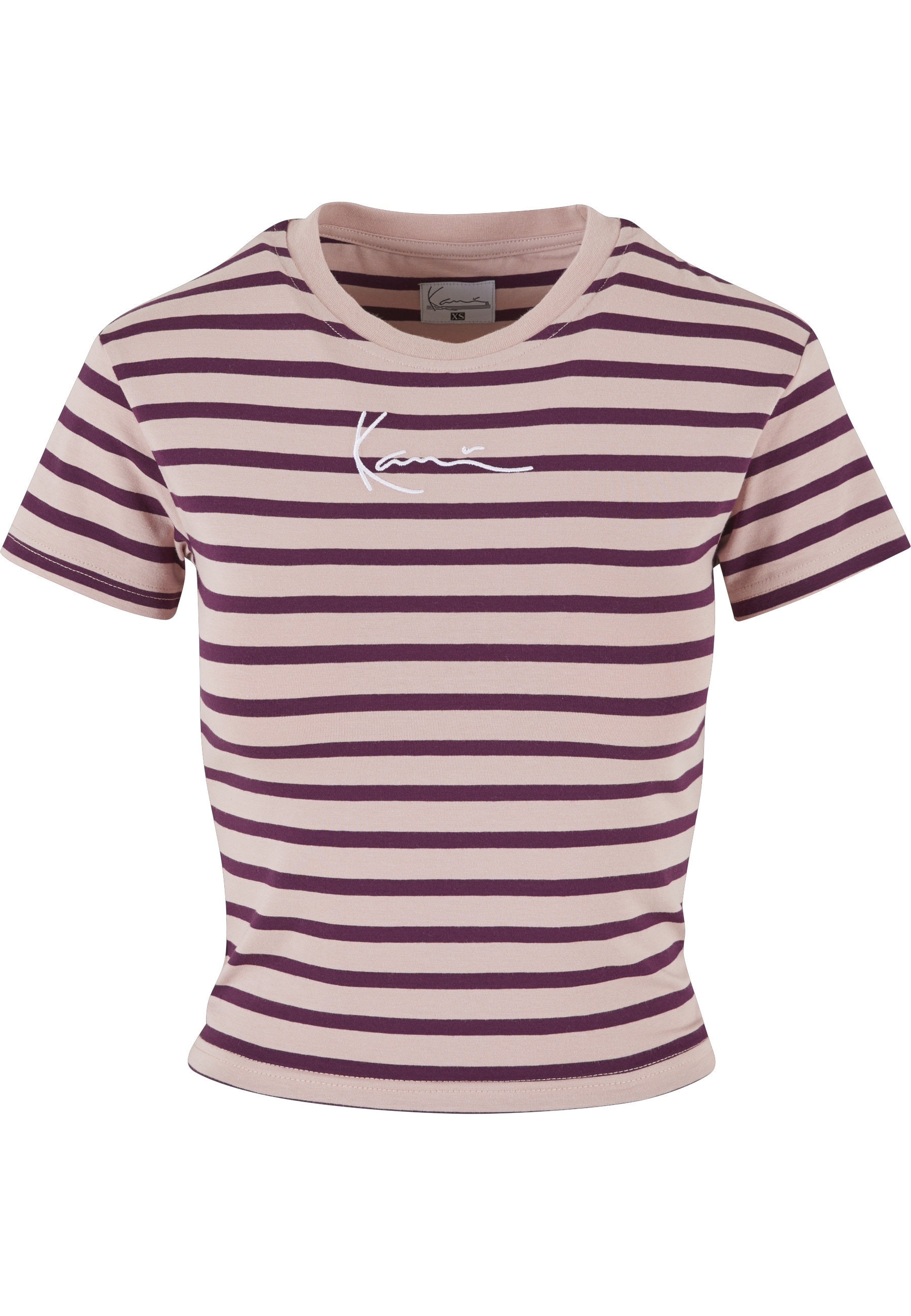 Karl Kani T-Shirt "Karl Kani Damen KW221-067-1 KK Small Signature tight Stripe Tee" 1 Stk.