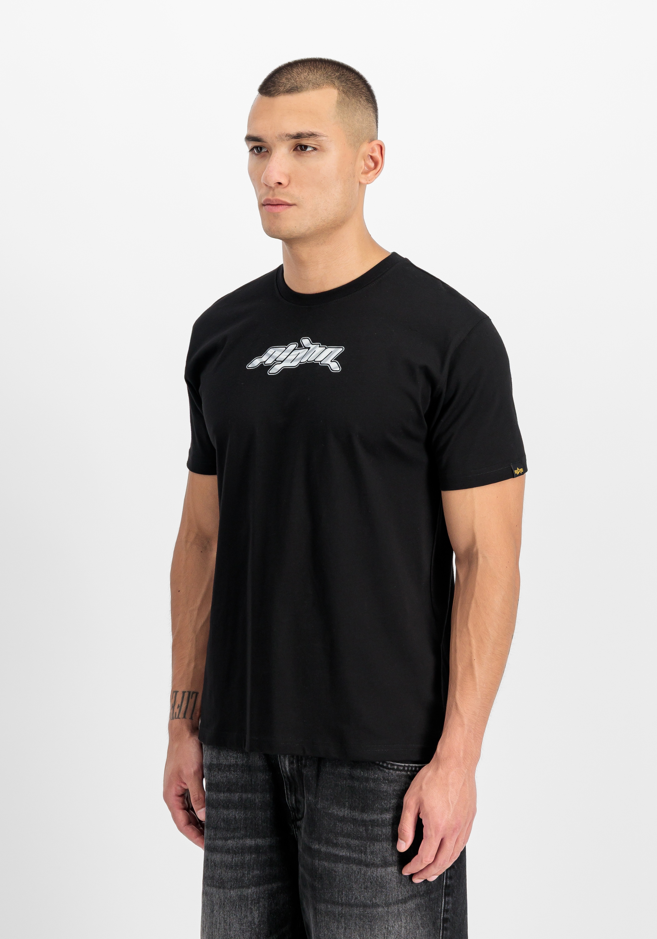 Alpha Industries "3D Wavy Backprint T-Shirt"
