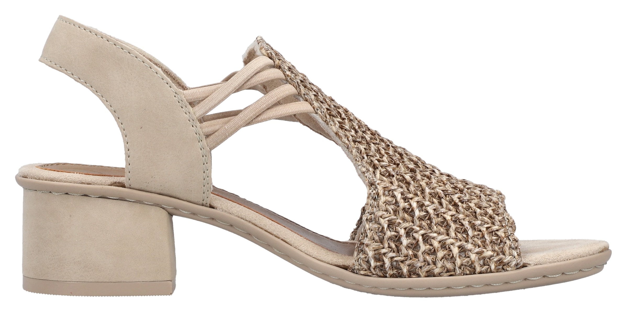 Rieker Sandalette, Sommerschuh, Schaftsandale mit seitlichen Gummizügen für guten Sitz