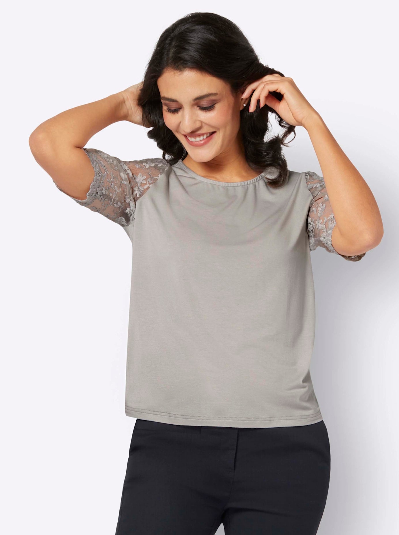 creation L Kurzarmshirt »Shirt«, (1 tlg.)