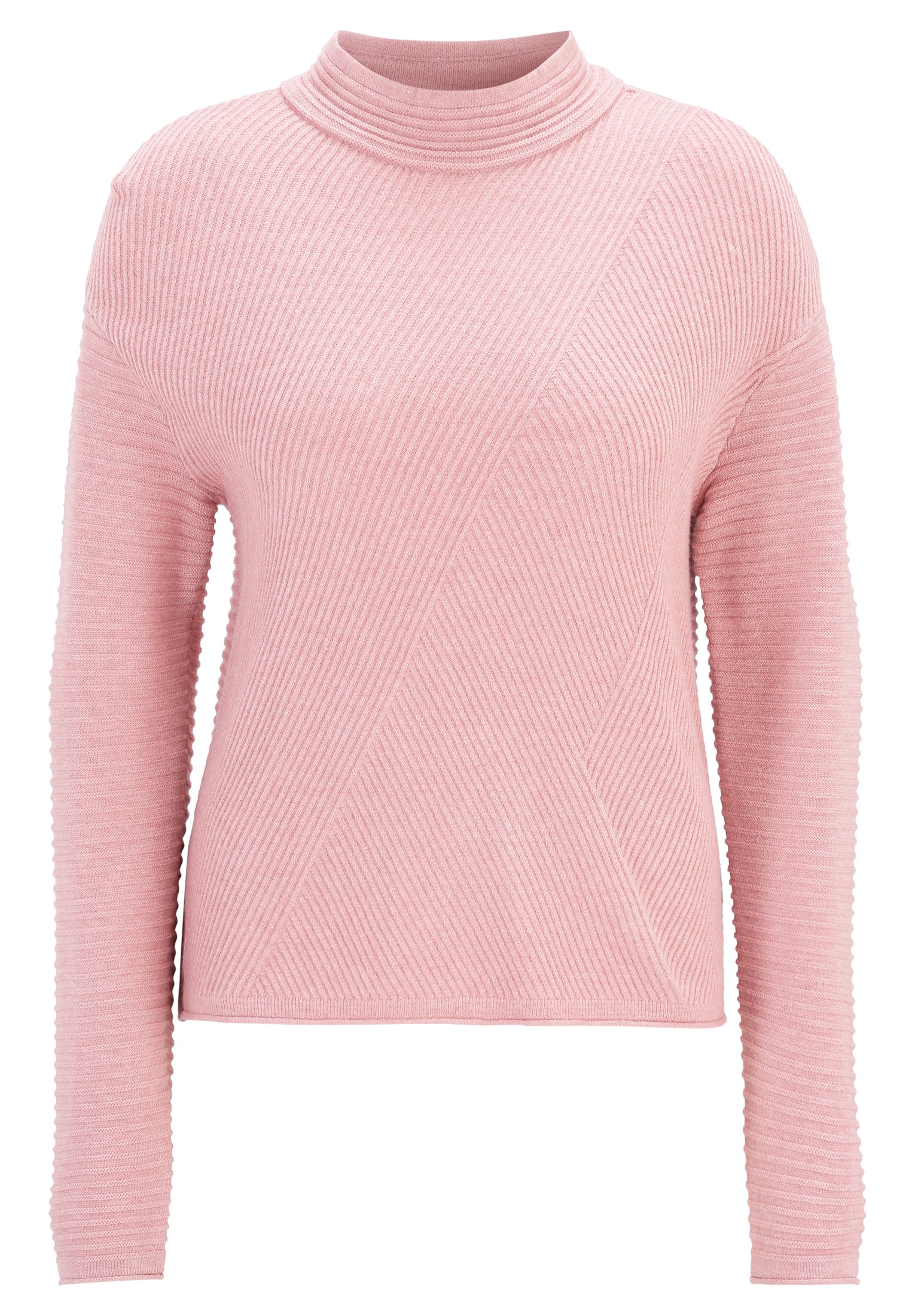 Betty Barclay Strickpullover »Betty Barclay Basic-Strickpullover mit Rippenstruktur«, (1 tlg.), Kragen