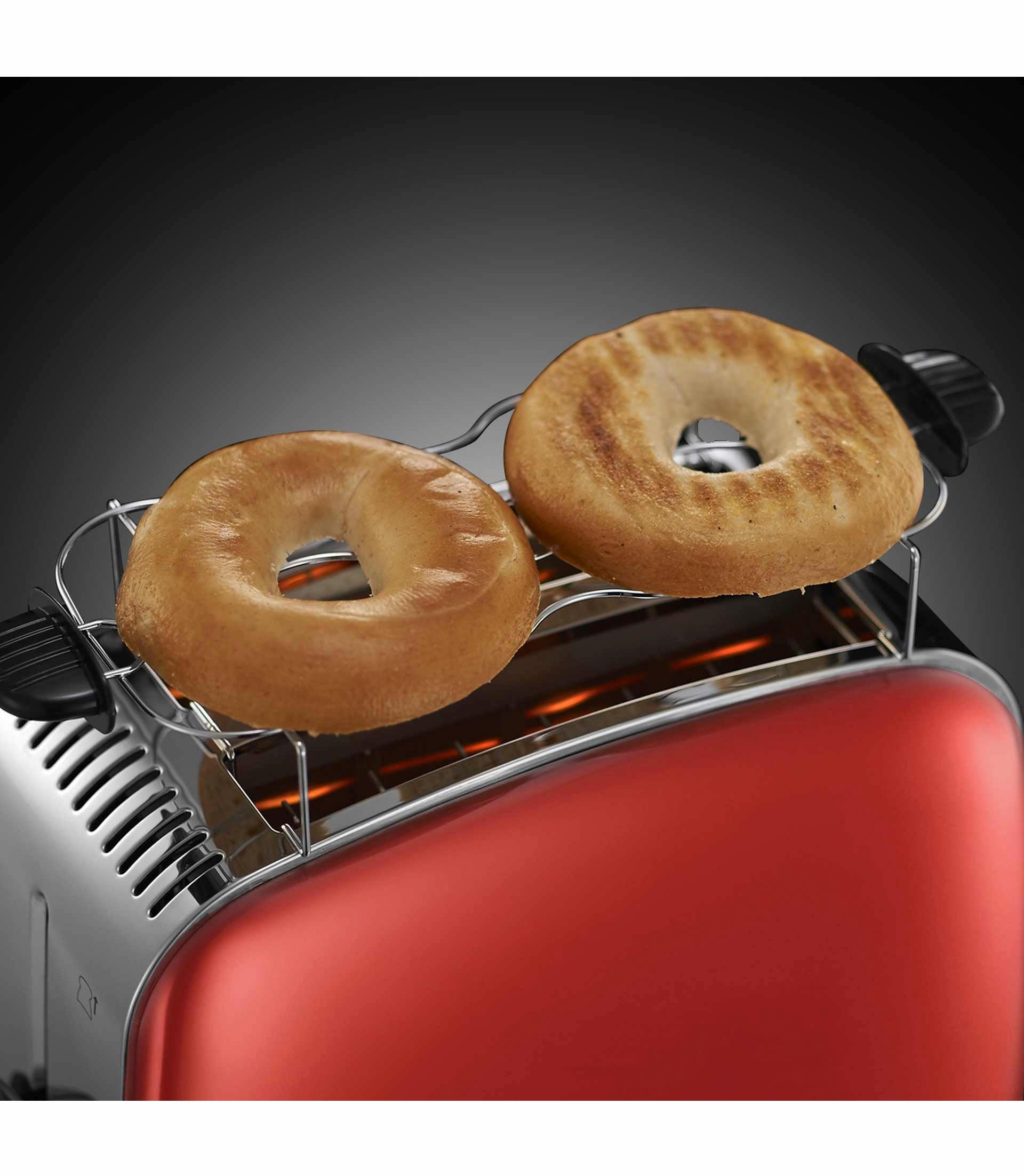 RUSSELL HOBBS Toaster »Colours Plus+ Flame Red 23330-56«, 2 kurze Schlitze, für 2 Scheiben, 1670 W